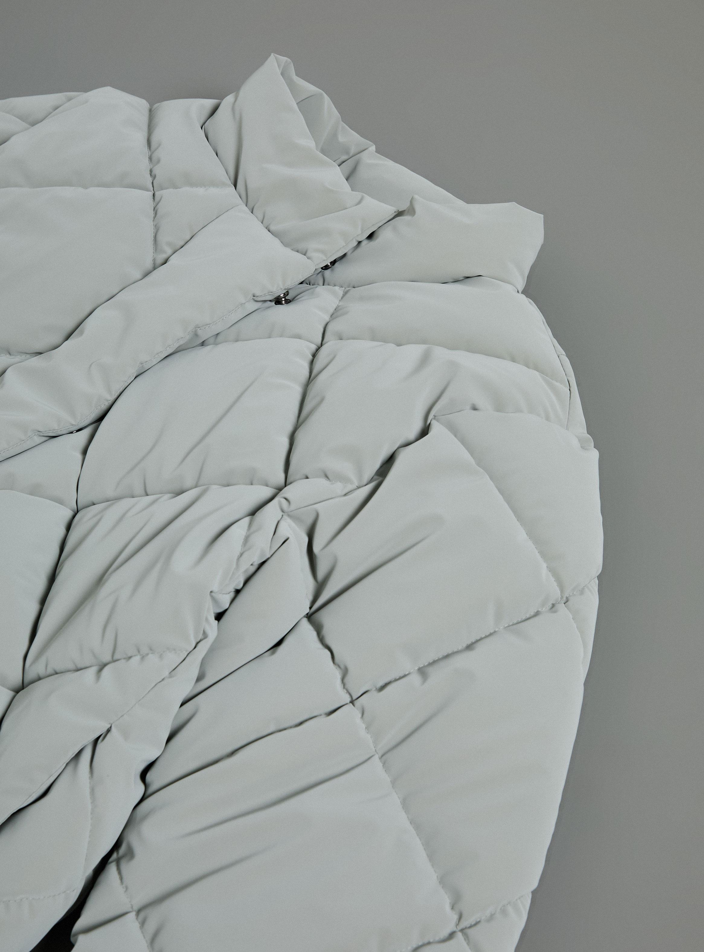 Parka Acolchada Quilt Cuello Alto-3
