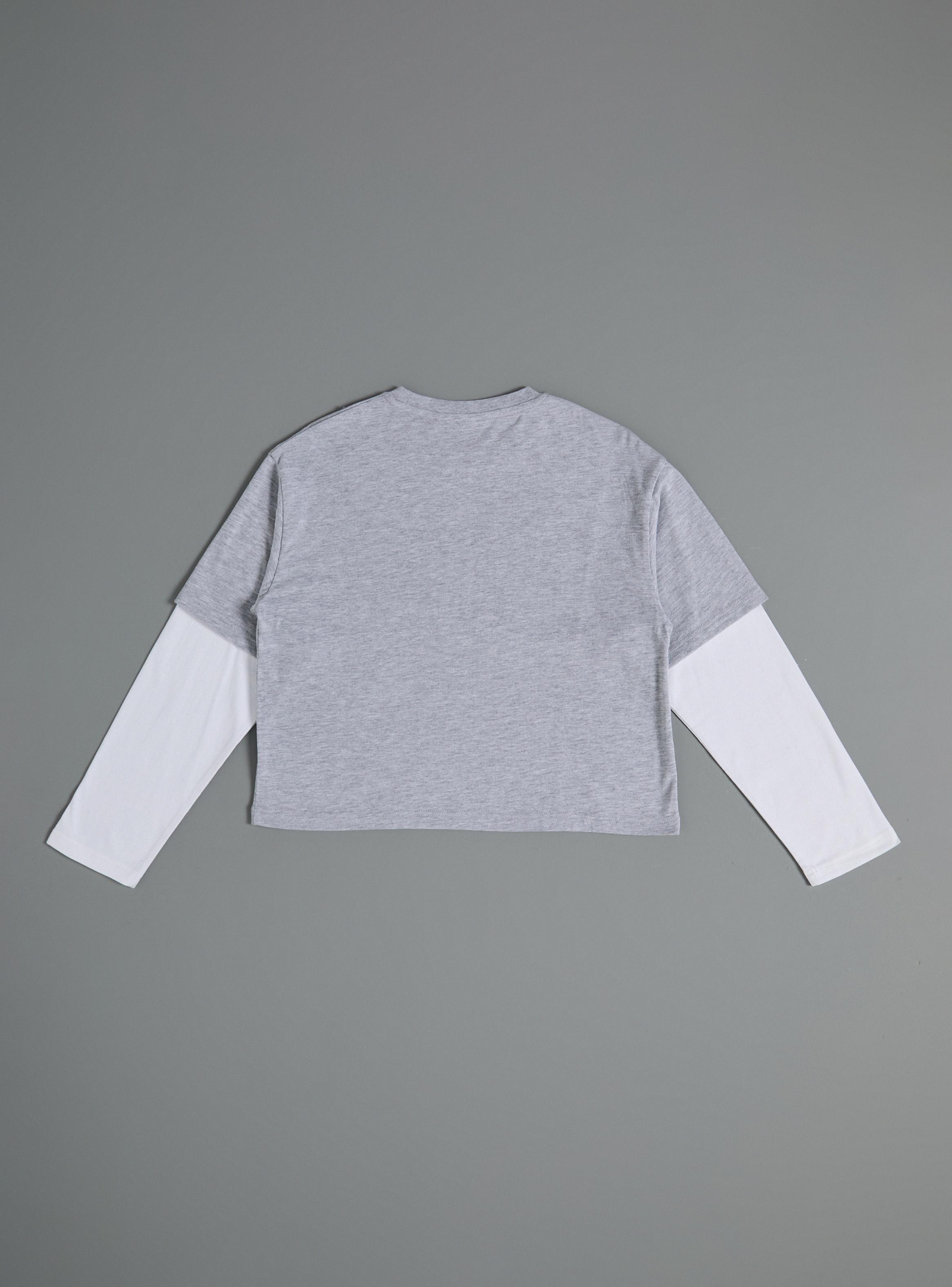 Polera Doble Manga con Estampado Glitter-2