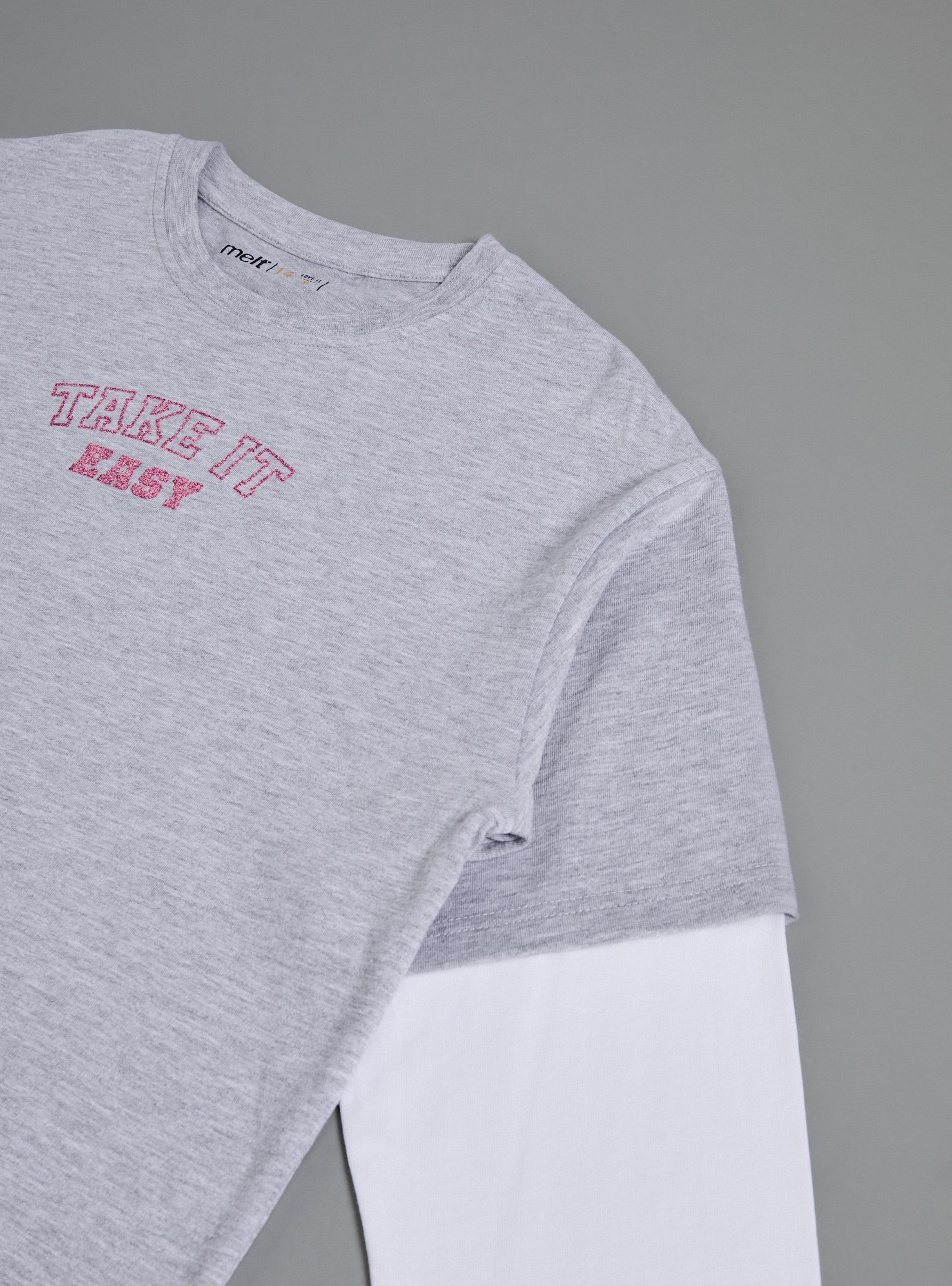 Polera Doble Manga con Estampado Glitter-3