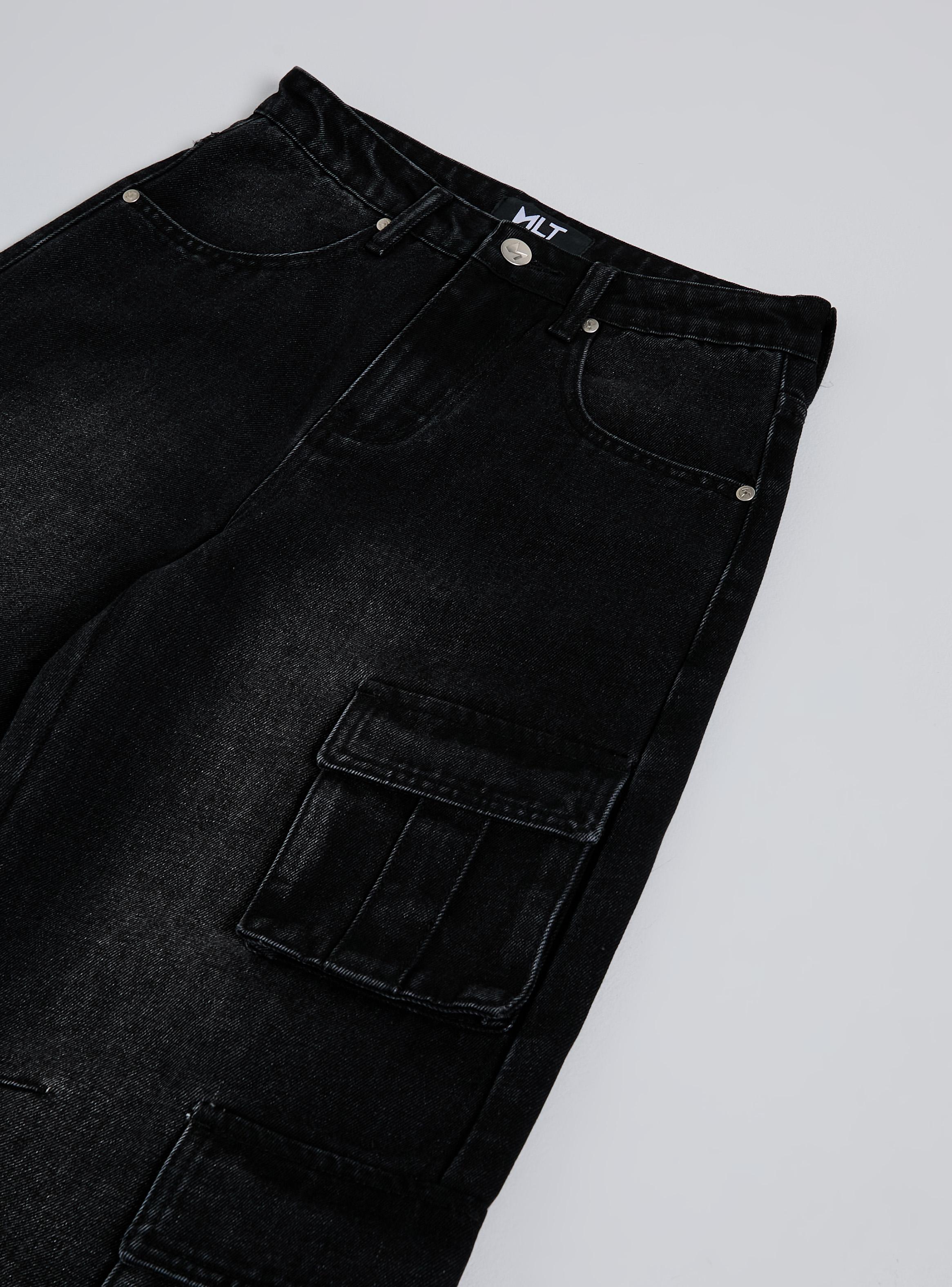 Jeans Cargo Lavado Niño-3