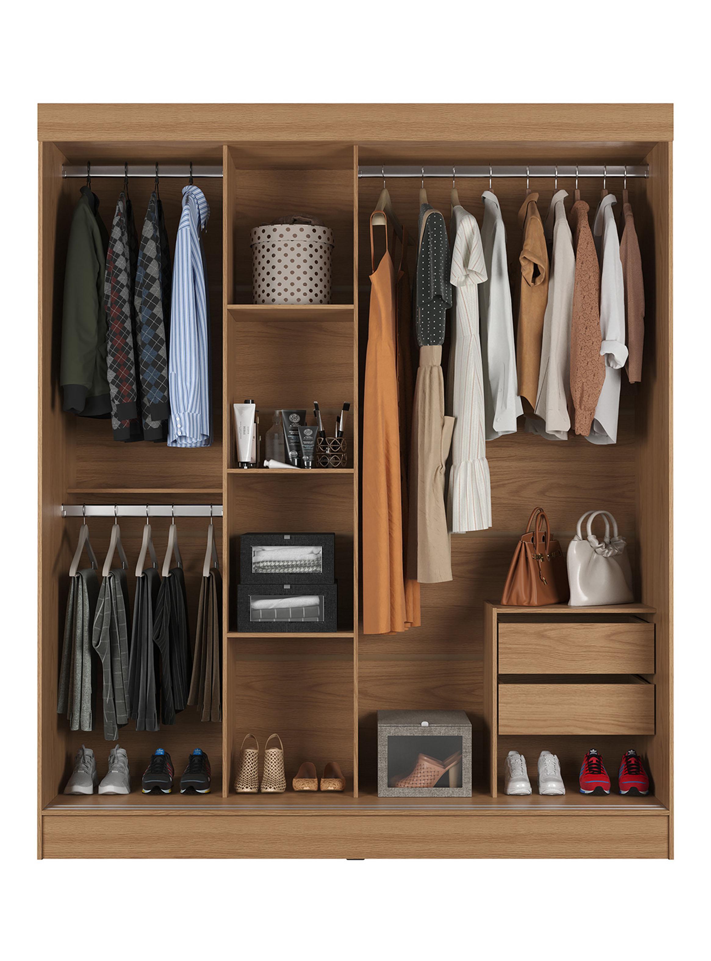 Clóset Mallorca 3 Puertas Gris-2