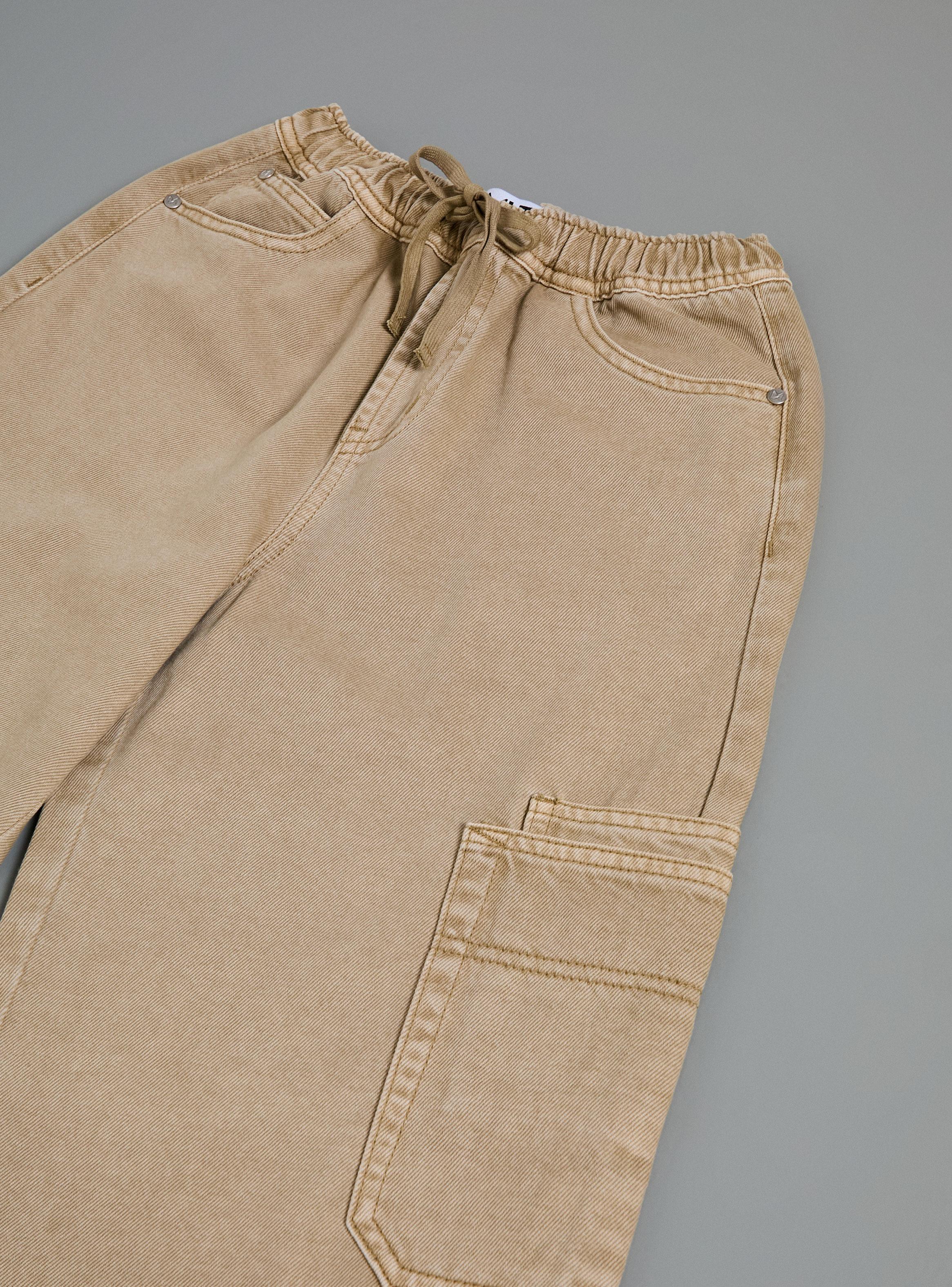 Pantalón Cargo Bolsillo Doble-3