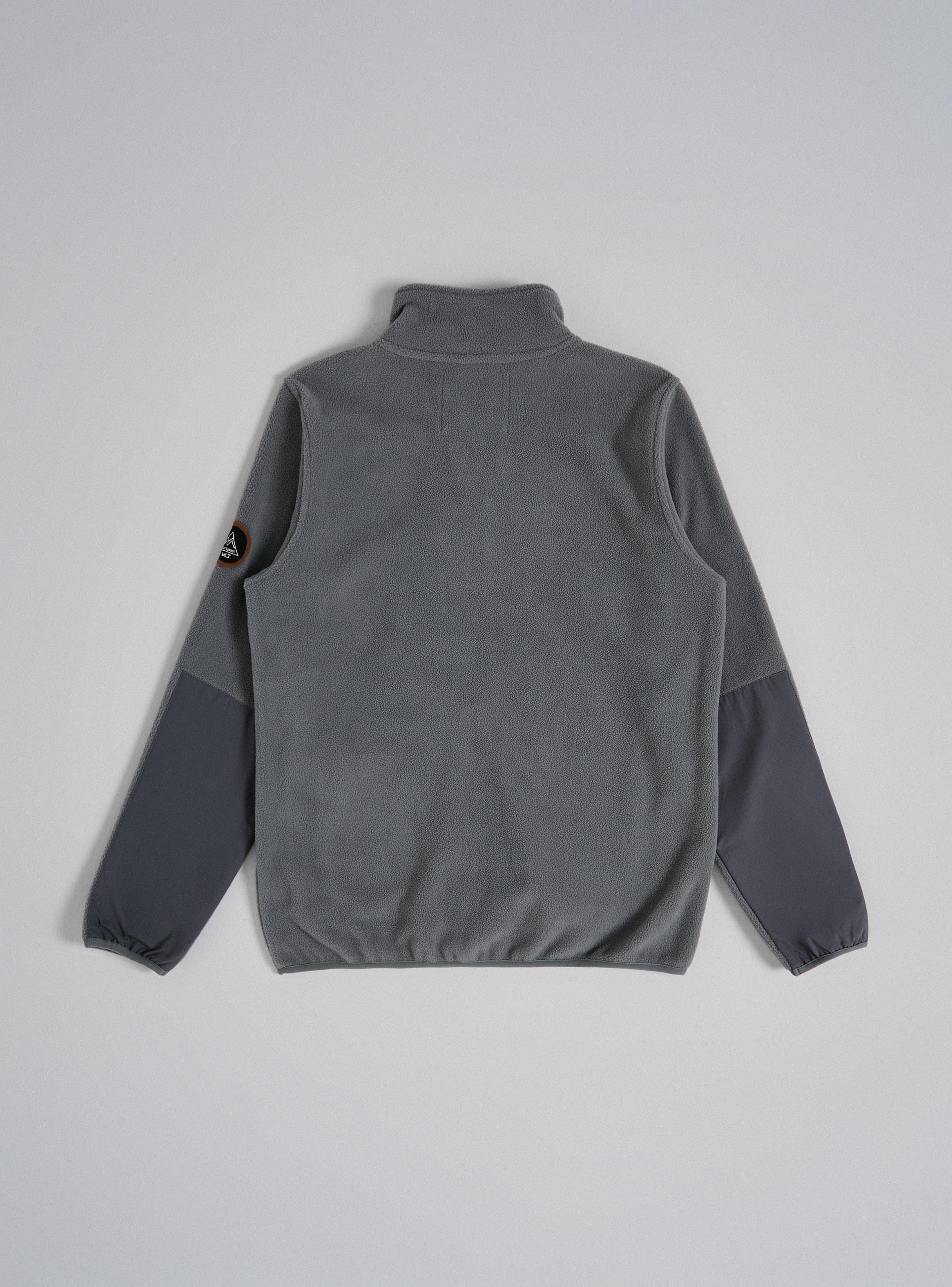 Polerón Polar Color Liso y Bolsillo en Contraste-2