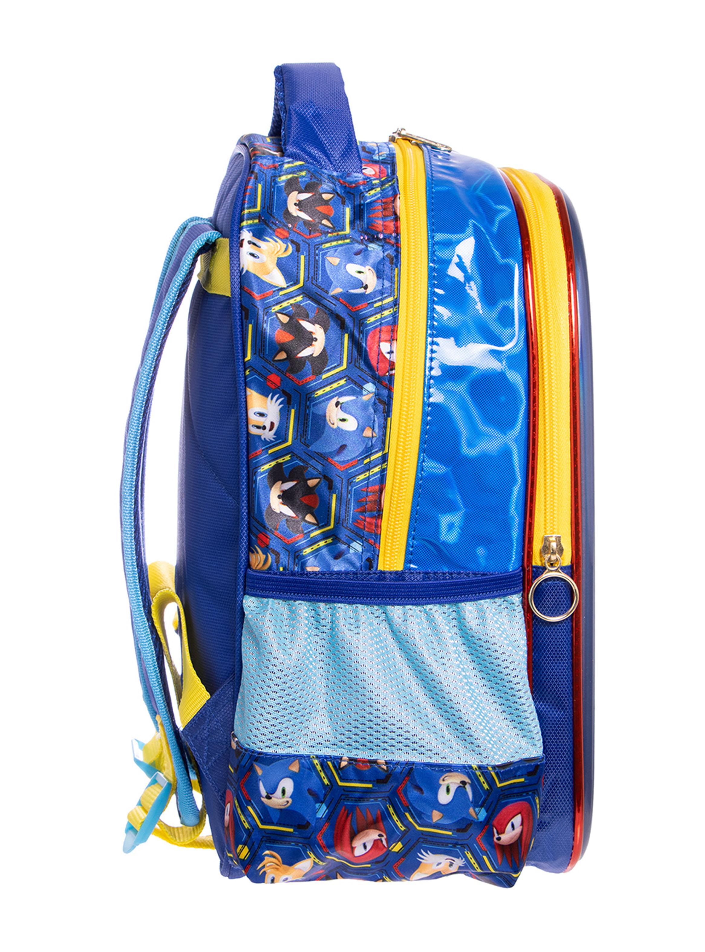Mochila Pre Escolar Sonic 3D-2