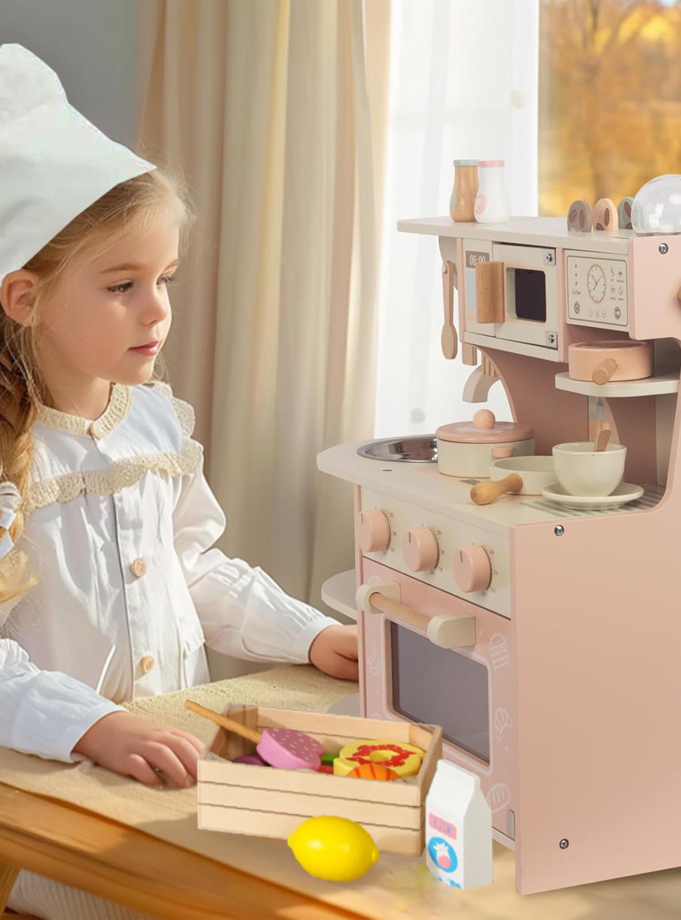 Juguete Mini Hogar Cocina Cafetera Emily Rosada-5