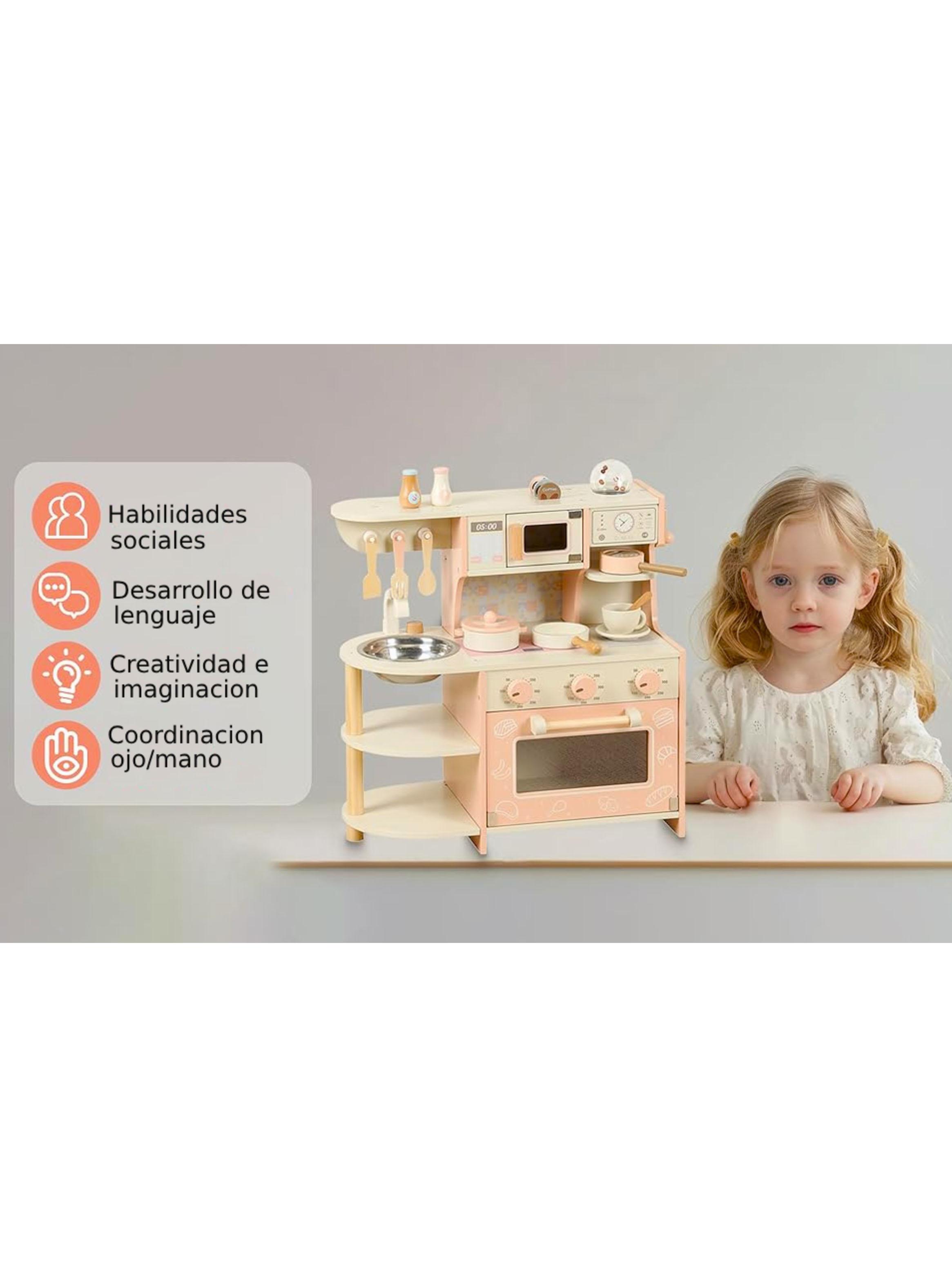 Juguete Mini Hogar Cocina Cafetera Emily Rosada-4