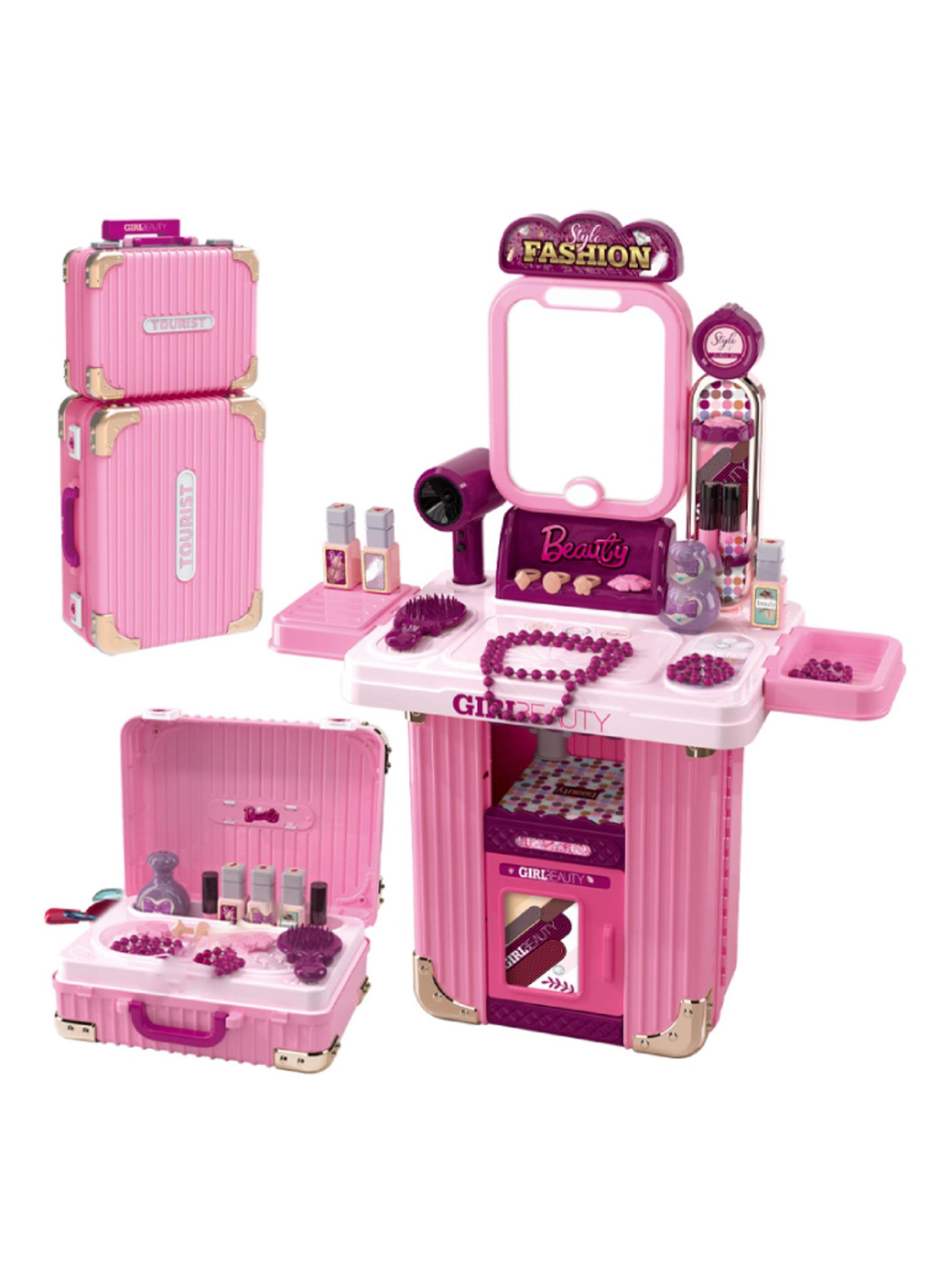 Set de Belleza Juego Maleta Tocador Rosado-2