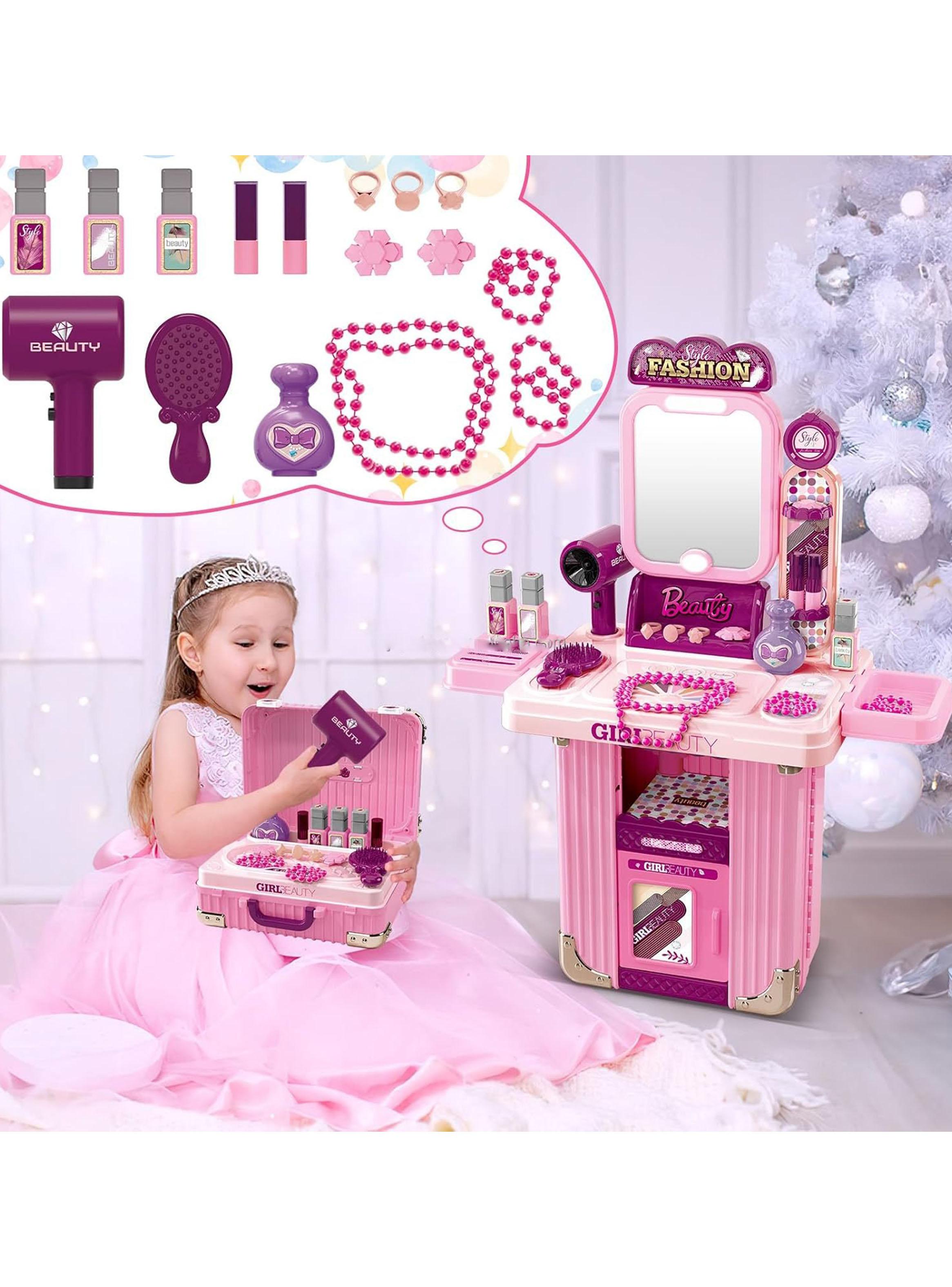 Set de Belleza Juego Maleta Tocador Rosado-4