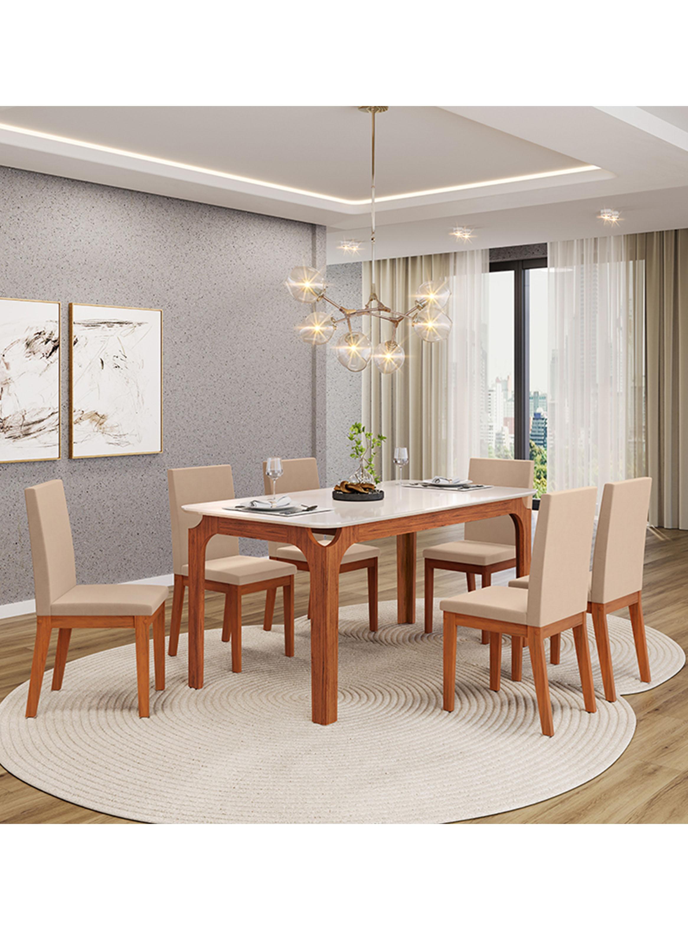 Juego de Comedor Marina Suzy + 6 Sillas-4