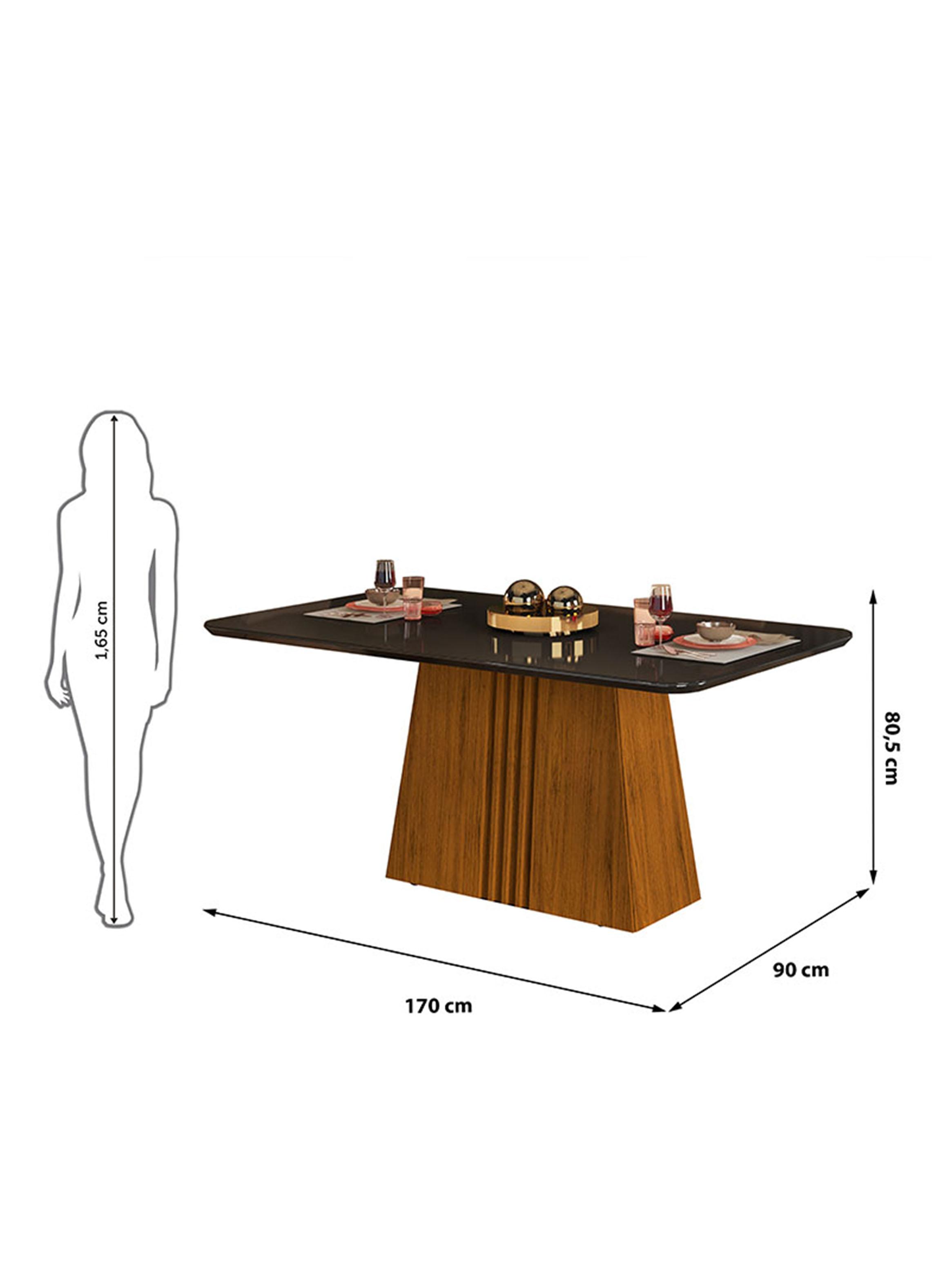 Juego de Comedor Italia Julia 170 + 6 Sillas-2