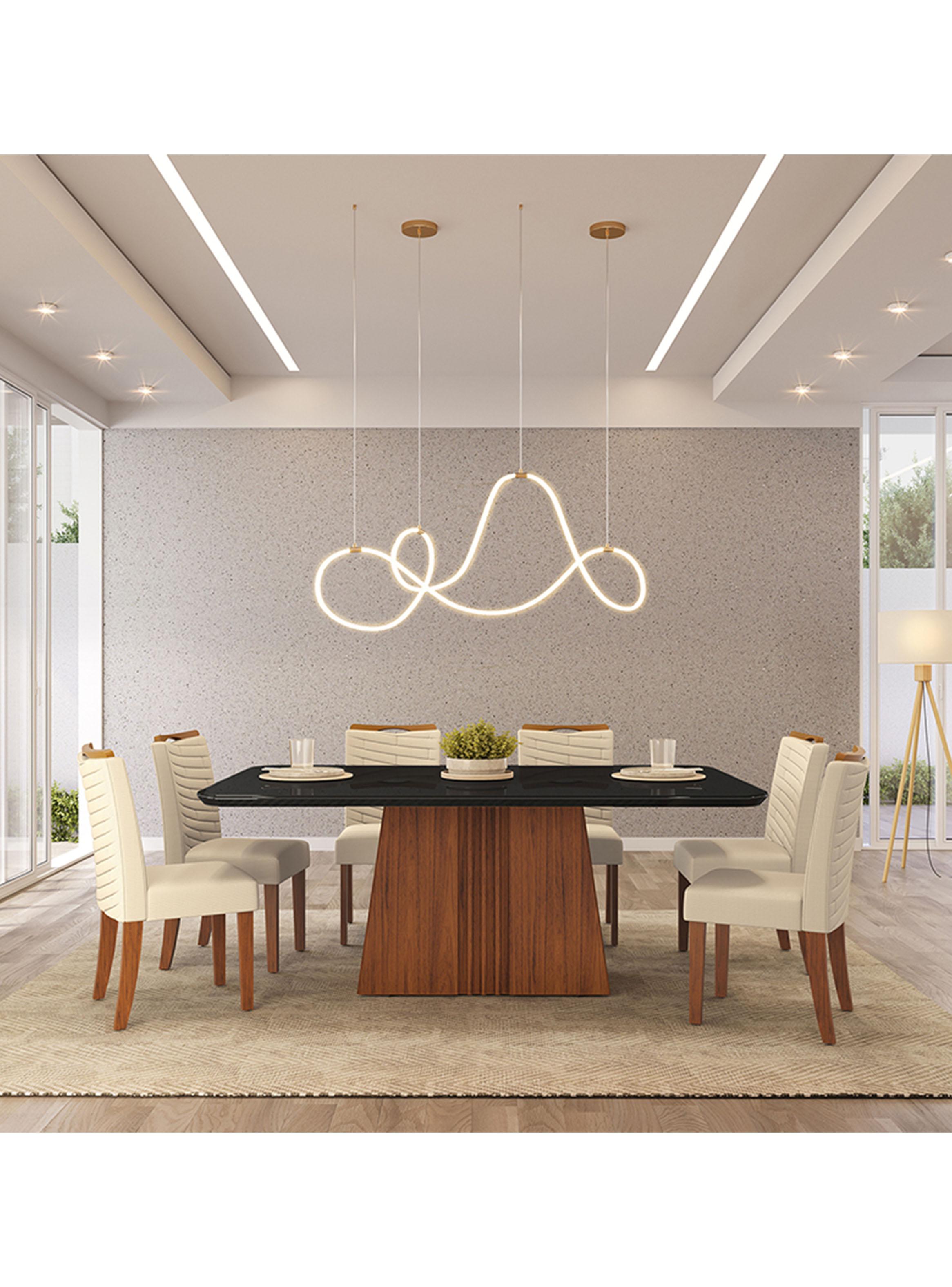 Juego de Comedor Italia Julia 170 + 6 Sillas-4