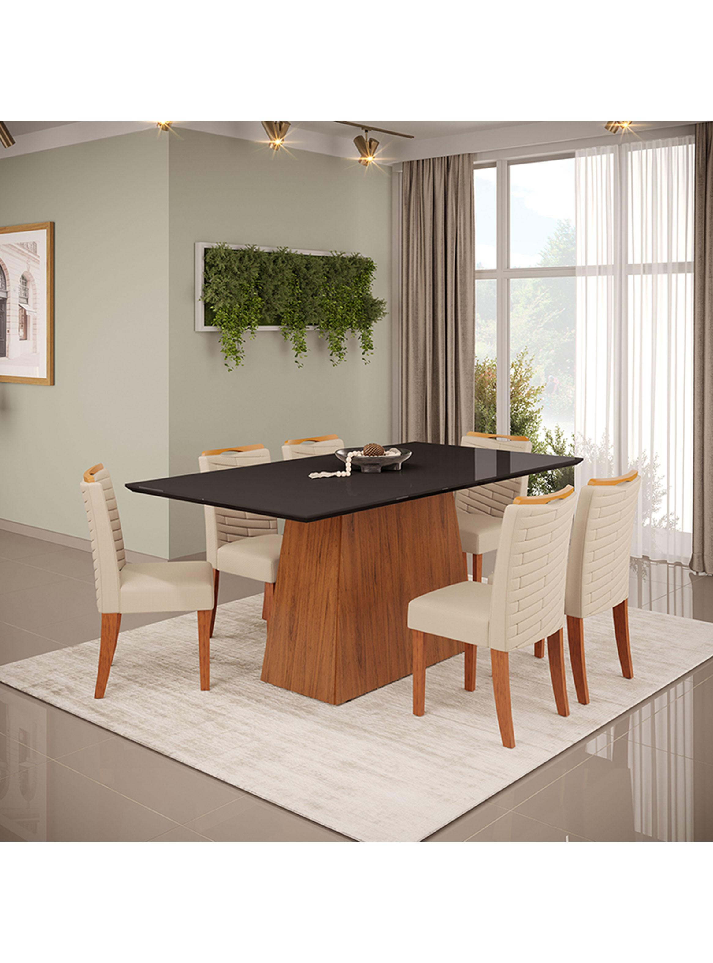 Juego de Comedor Dulce Julia 180 + 6 Sillas-4