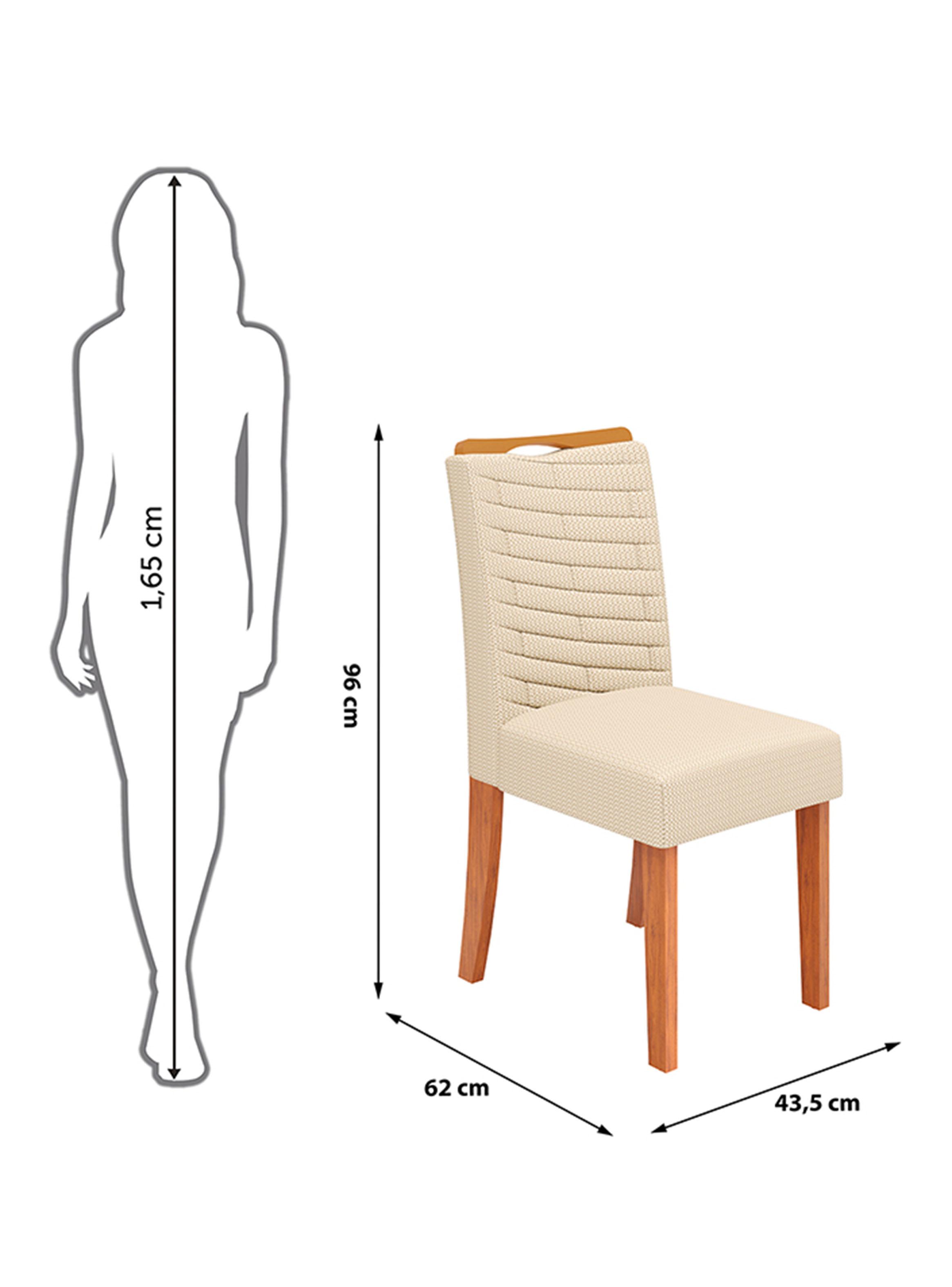 Juego de Comedor Dulce Julia 180 + 6 Sillas-3