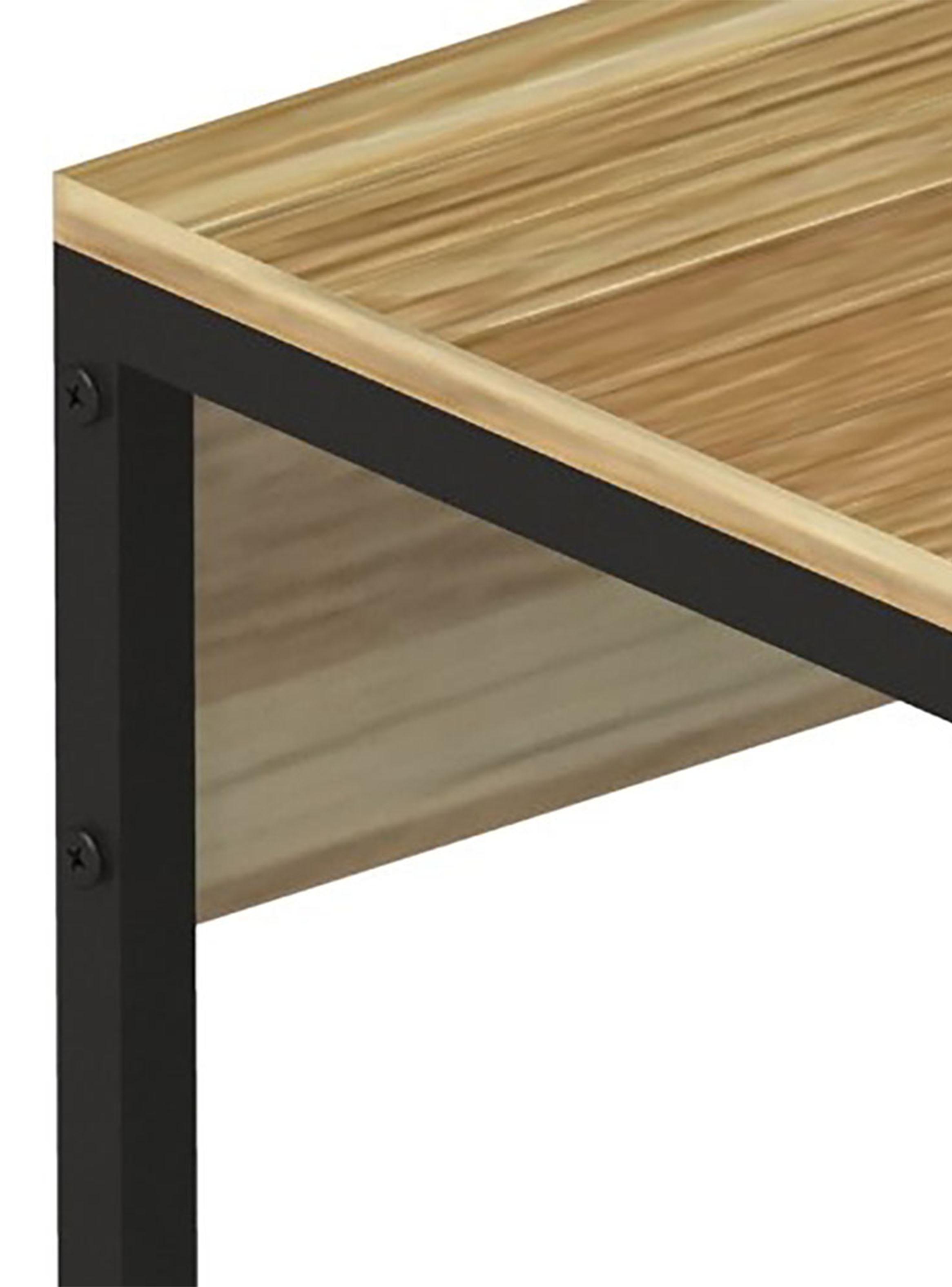 Escritorio Urban Patas Metálicas Café 90 cm-3