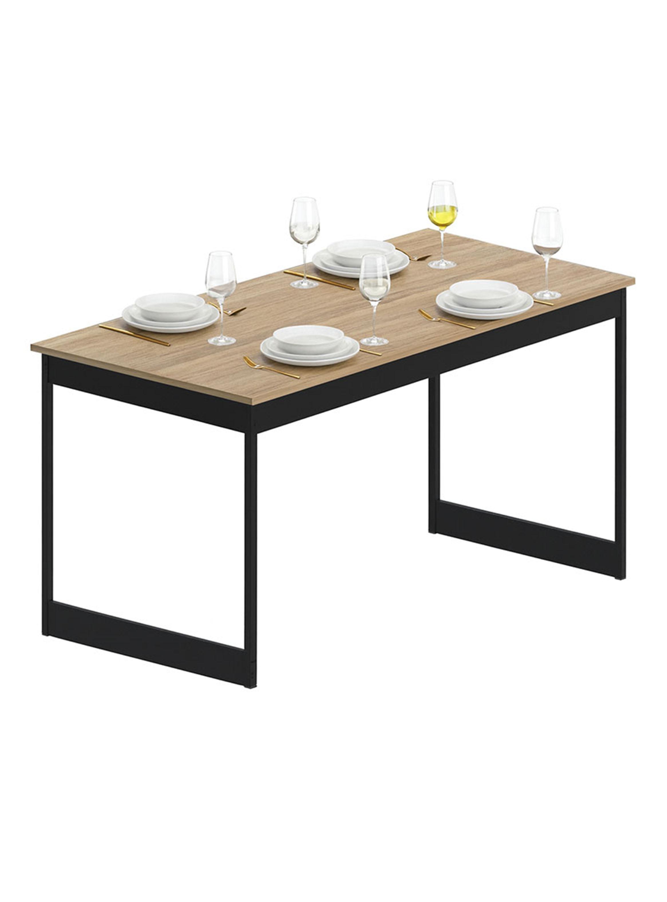 Escritorio Patas Metálicas Café 150 cm-2