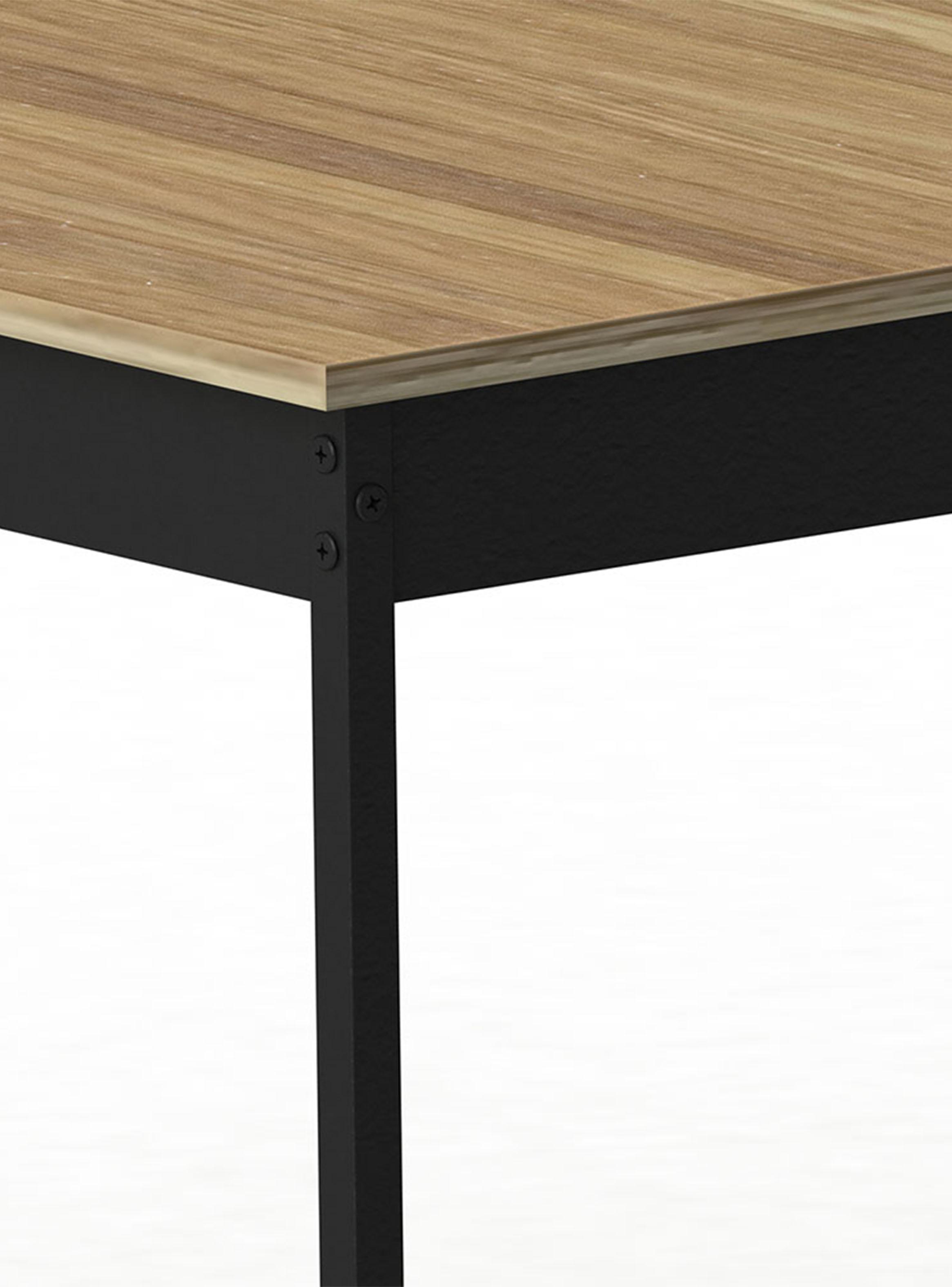 Escritorio Patas Metálicas Café 150 cm-3