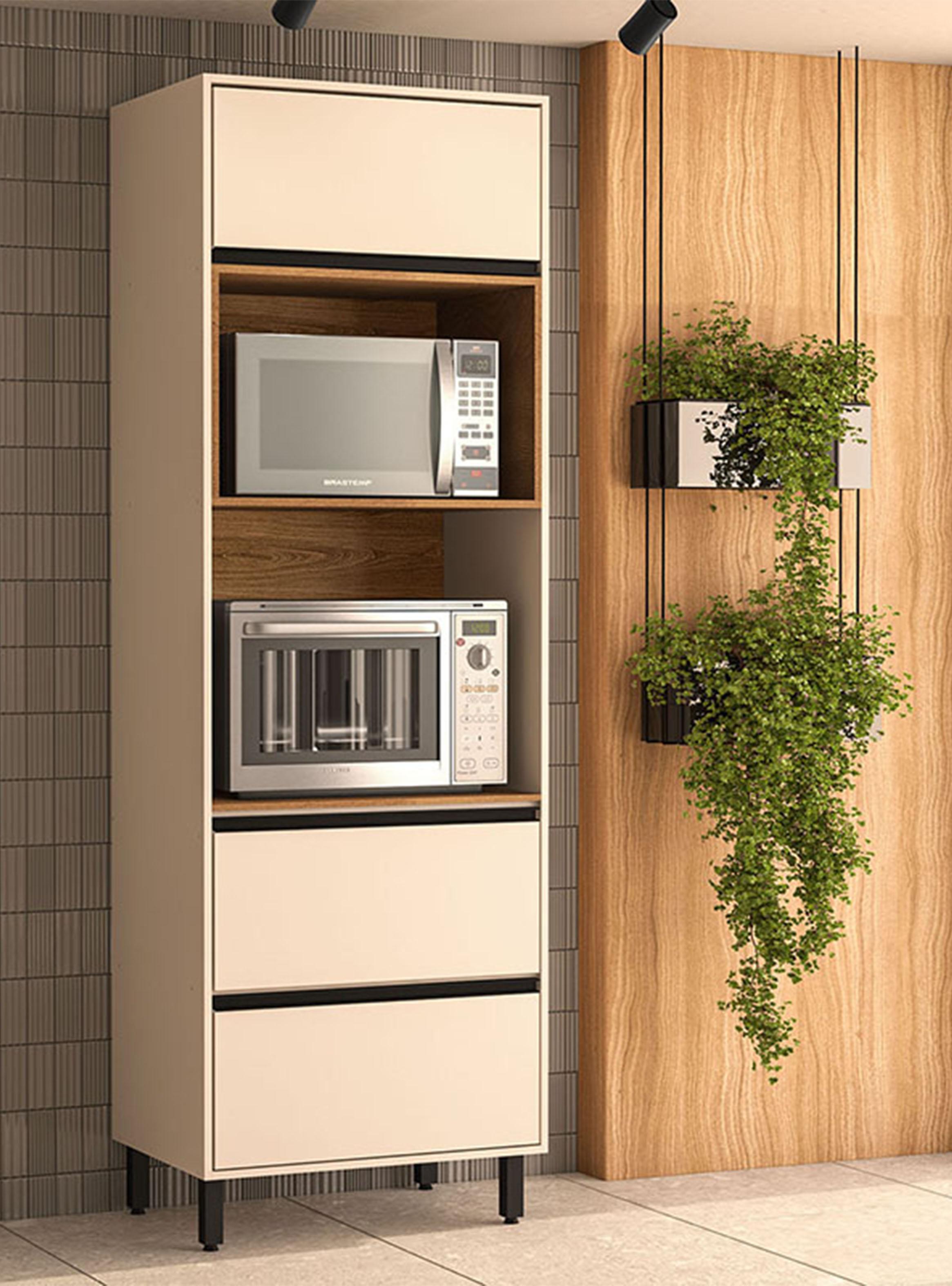 Mueble Despensa Koya 2 Puertas 1 Cajón Beige-4