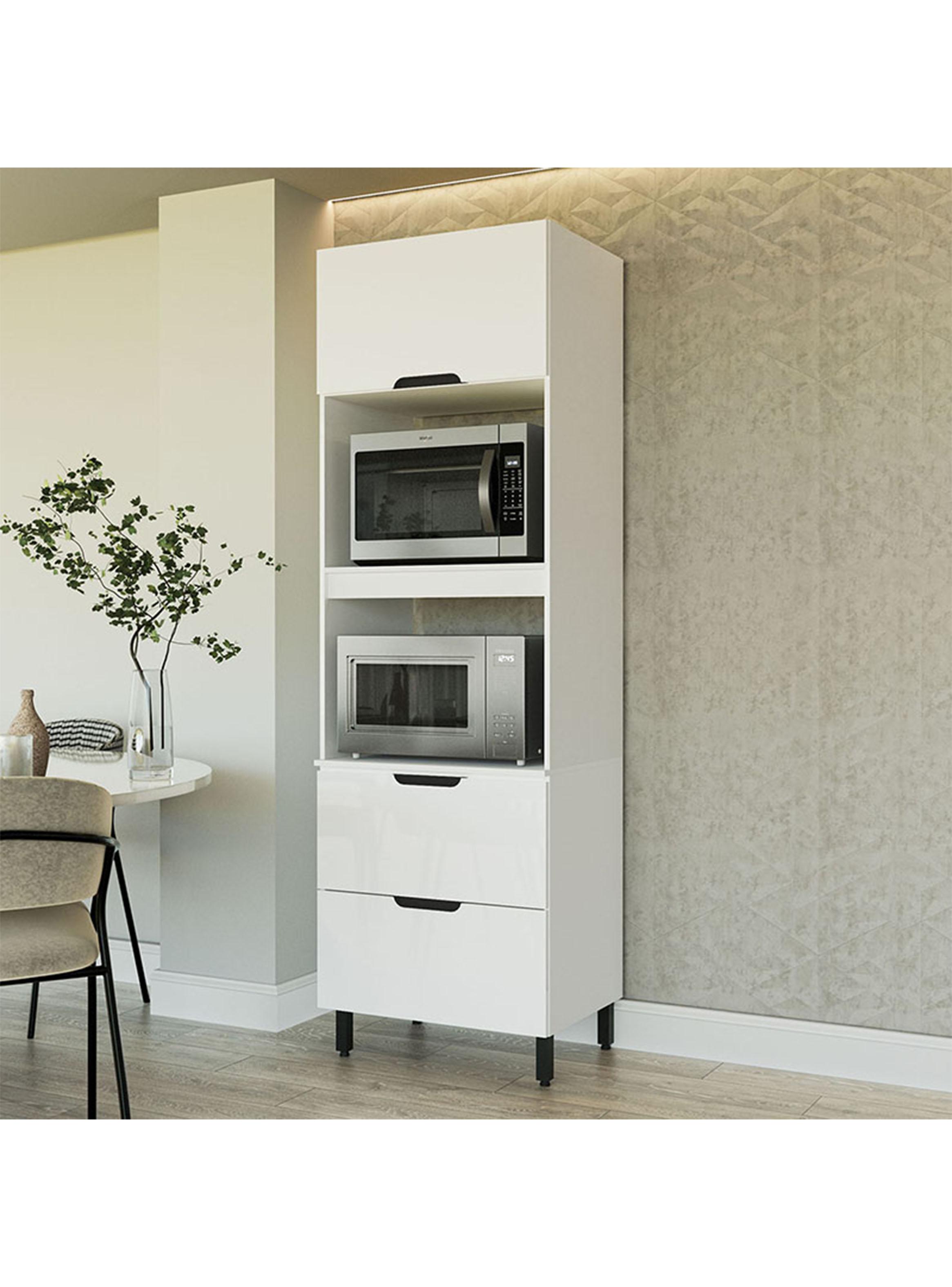 Despensa Meena 2 Puertas 1 Cajón Blanco-4