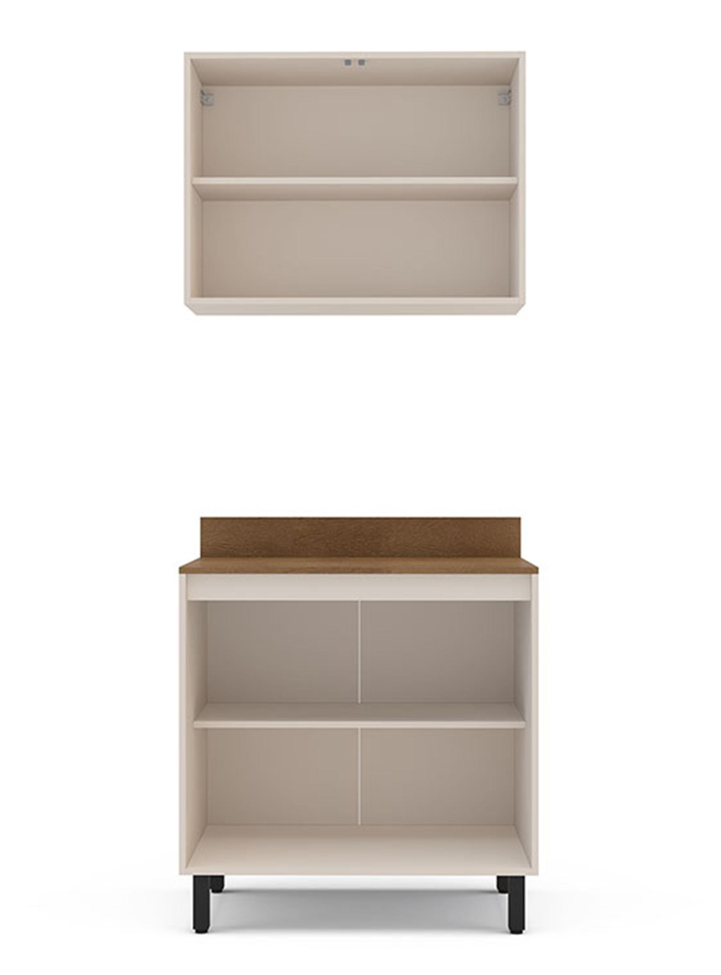 Kit Cocina Mueble Base 2 Puertas + Mueble Aereo 2 Puertas-3