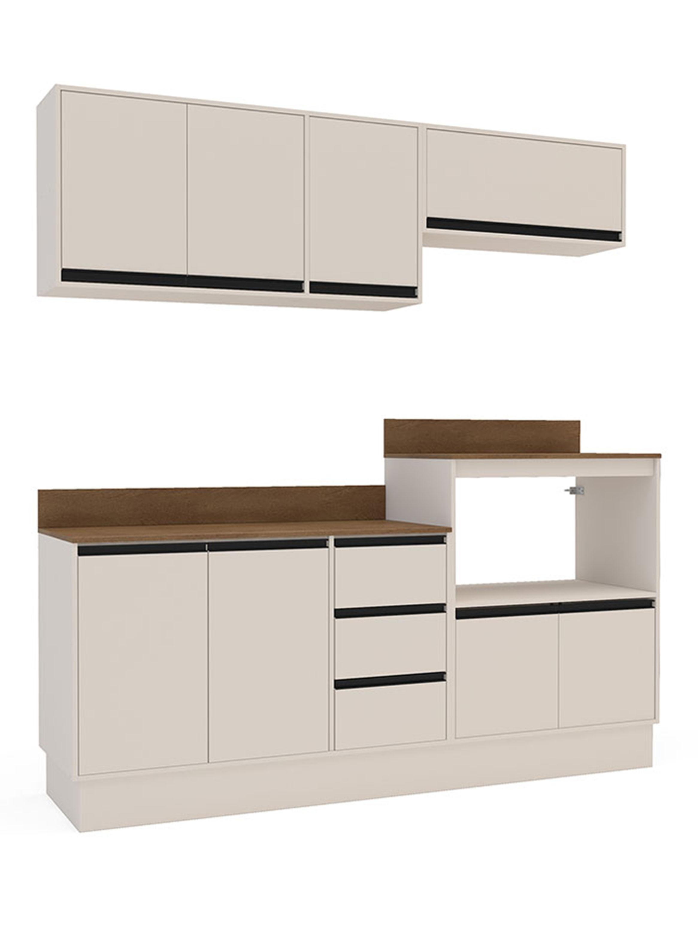 Kit de Cocina Modular Premier 8 Puertas 3 Cajones + Mueble Microondas-2