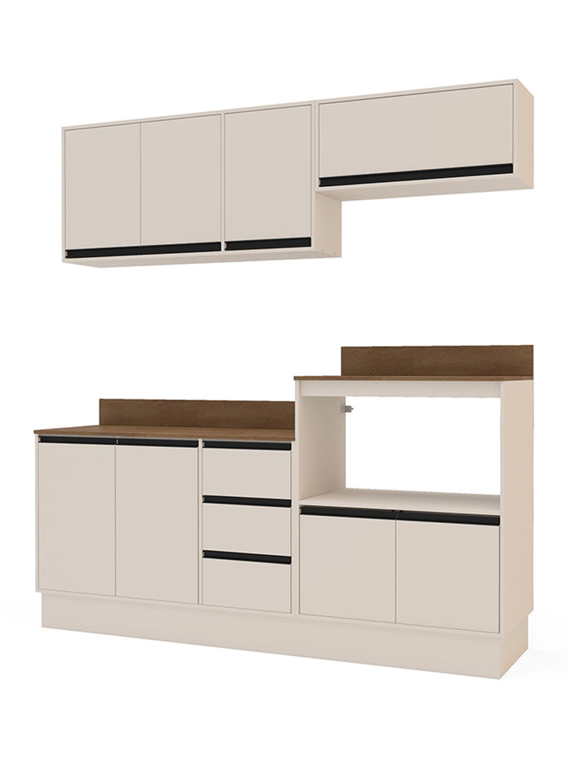 Kit de Cocina Modular Premier 8 Puertas 3 Cajones + Mueble Microondas-3