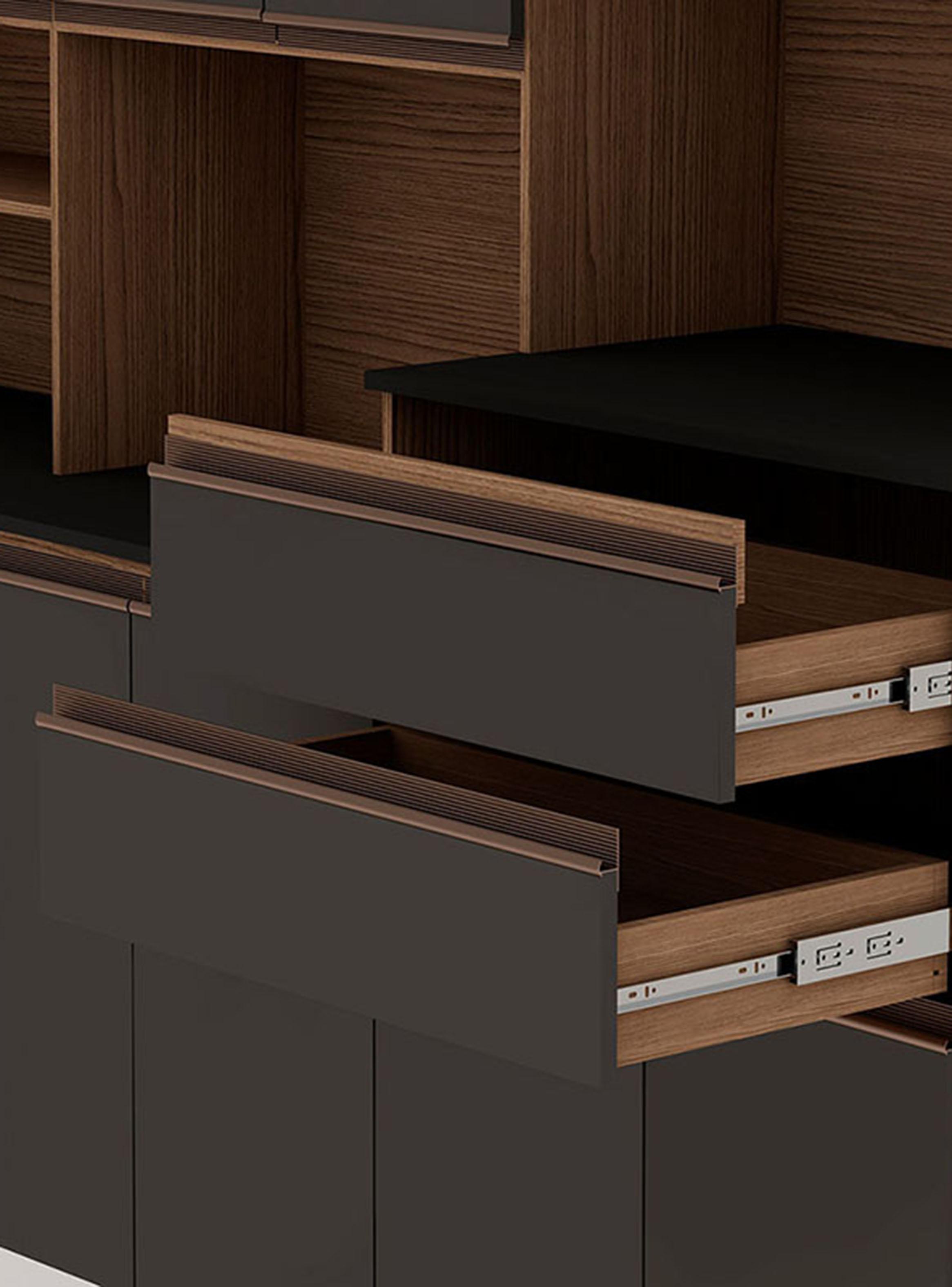 Kit de Cocina Gris 12 Puertas 2 Cajón-4