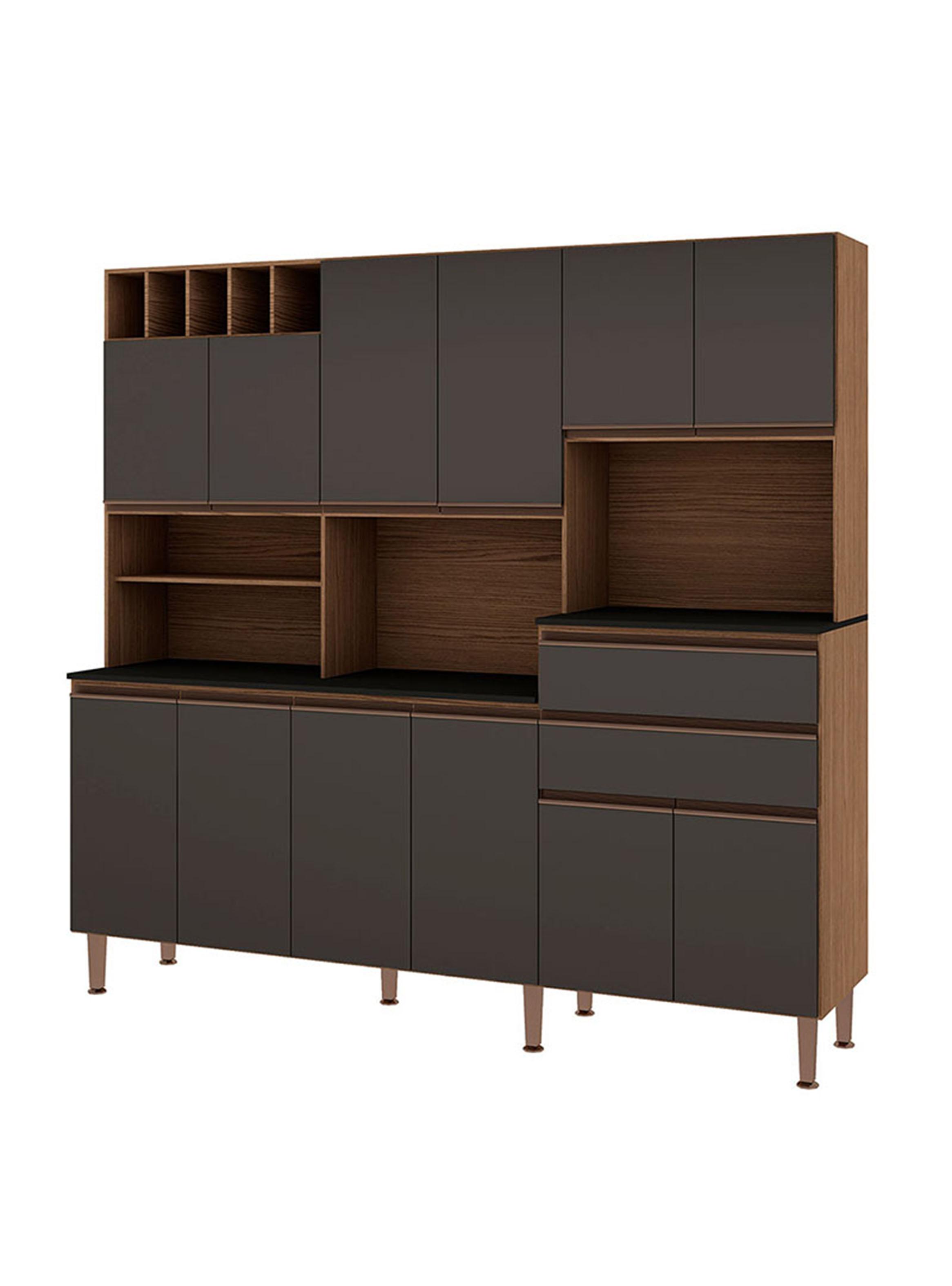 Kit de Cocina Gris 12 Puertas 2 Cajón-2