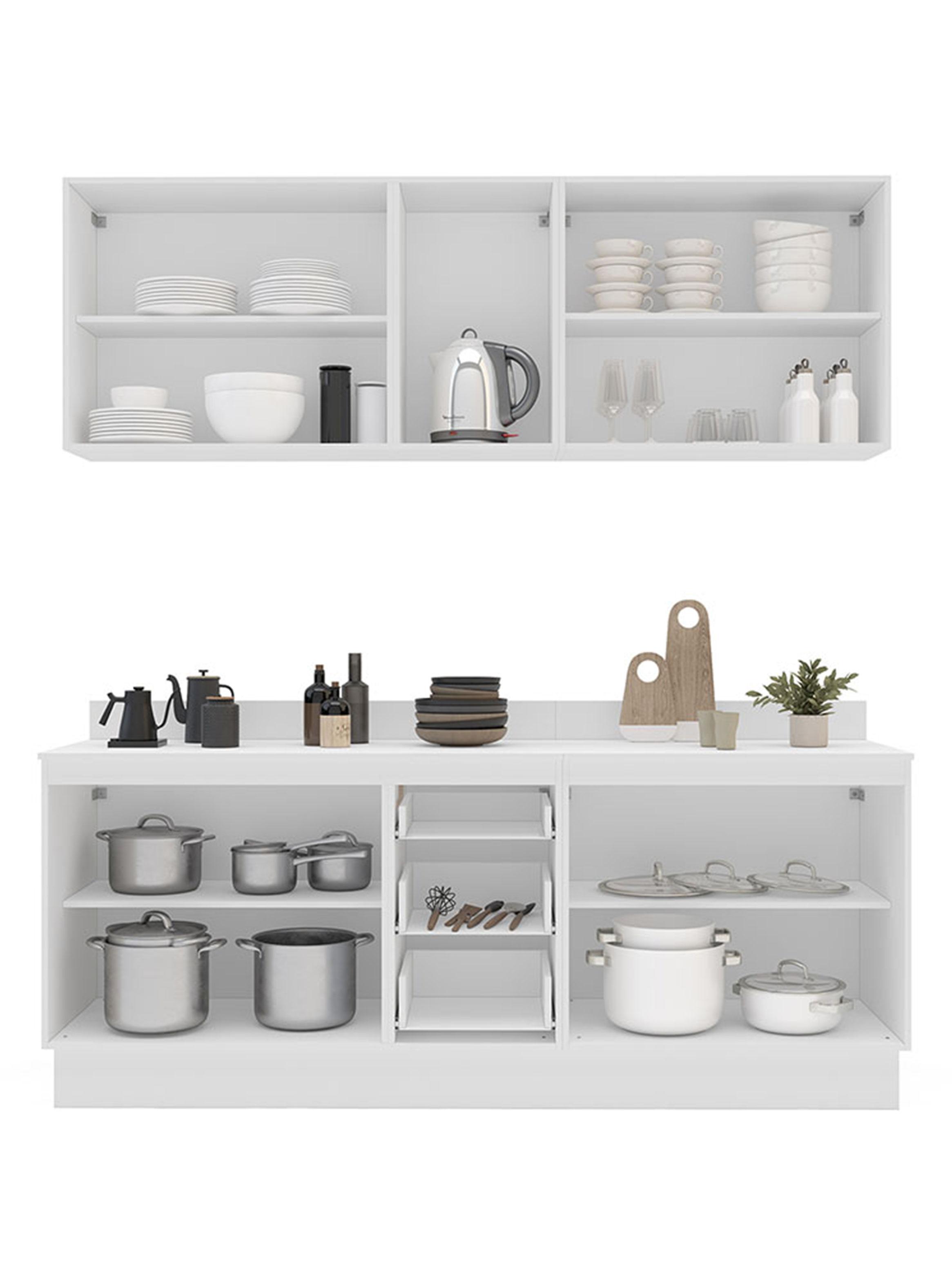 Kit Cocina Delta 9 Puertas 3 Cajones Blanco-4