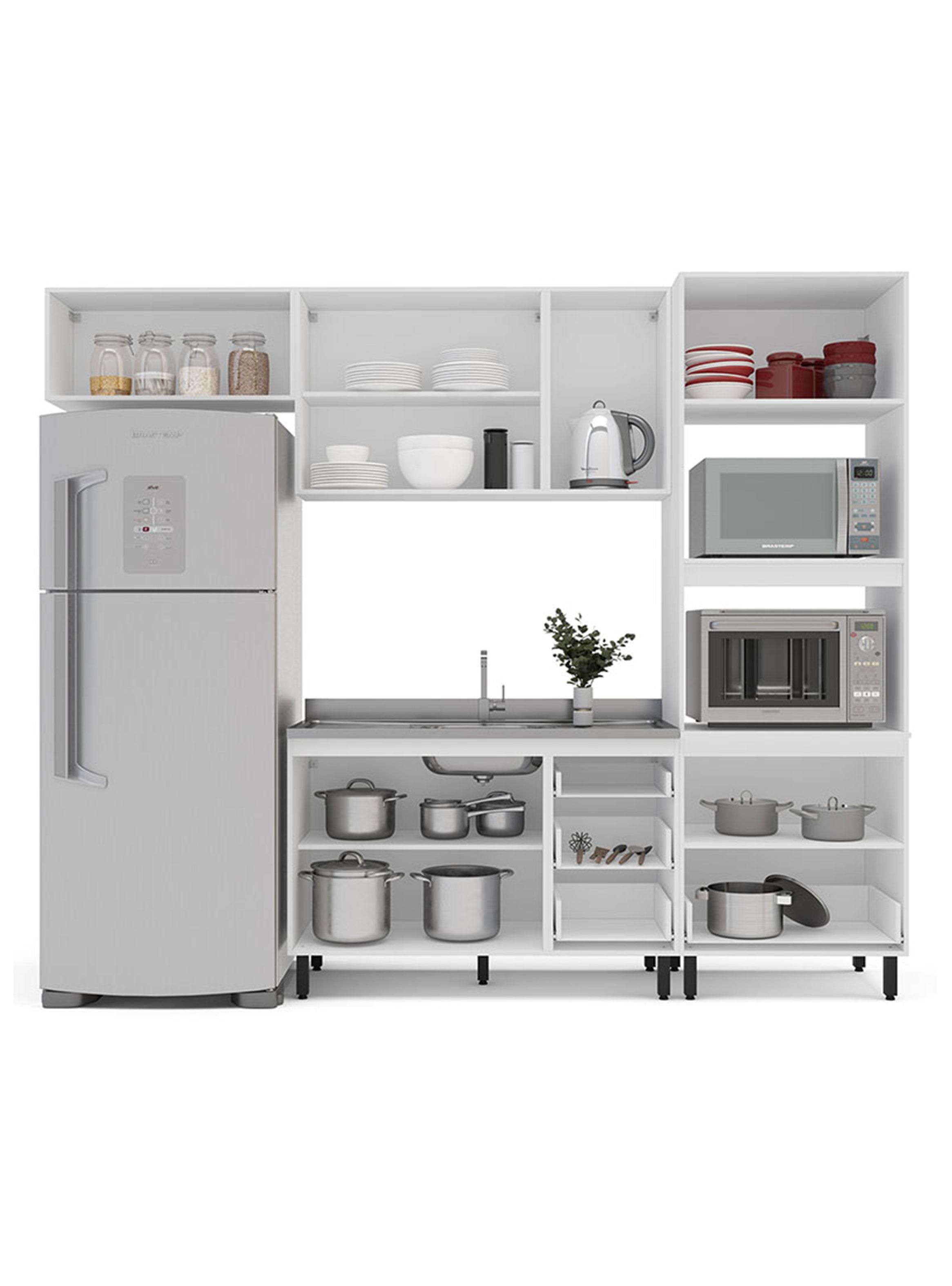 Kit Cocina Delta 8 Puertas 4 Cajones Blanco-4