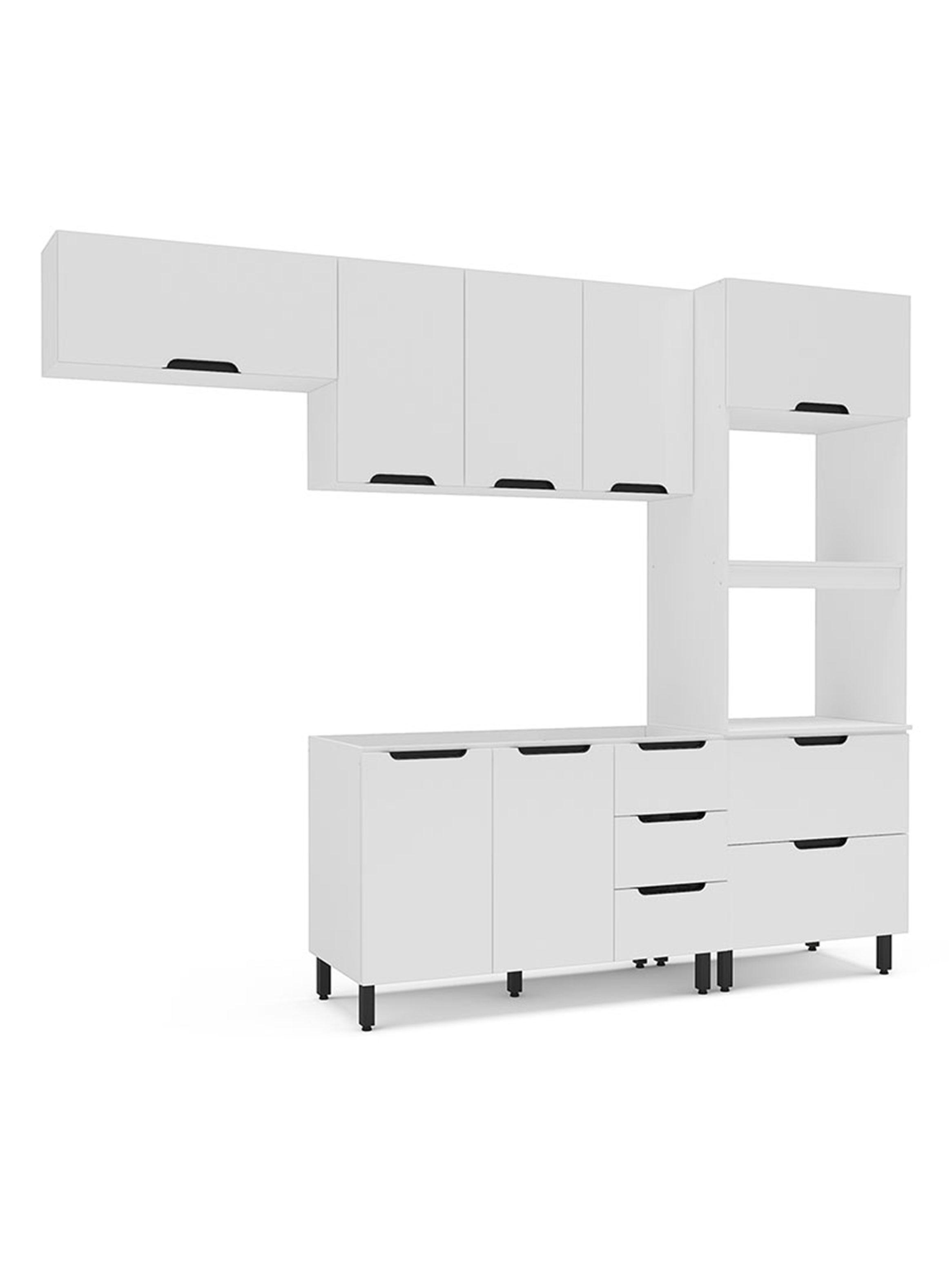 Kit Cocina Delta 8 Puertas 4 Cajones Blanco-3