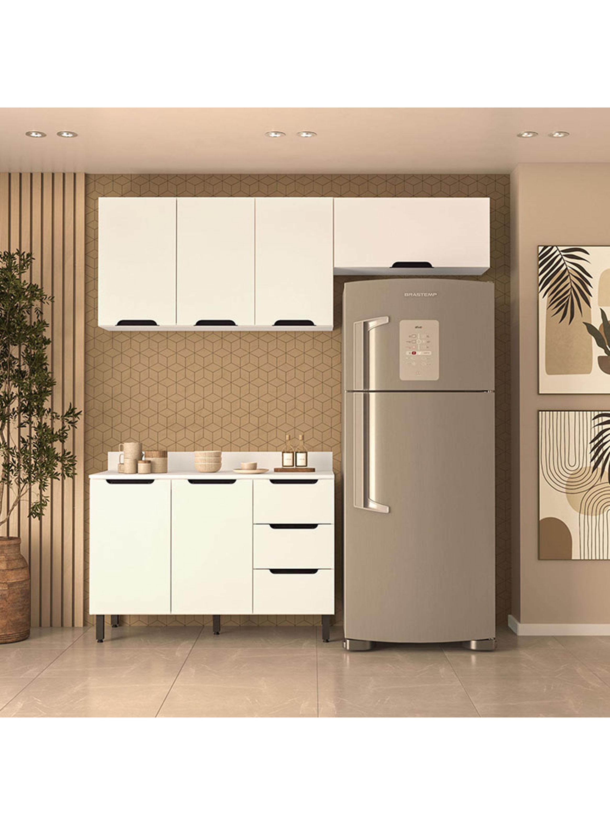 Kit Cocina Delta 6 Puertas 3 Cajones Blanco-5