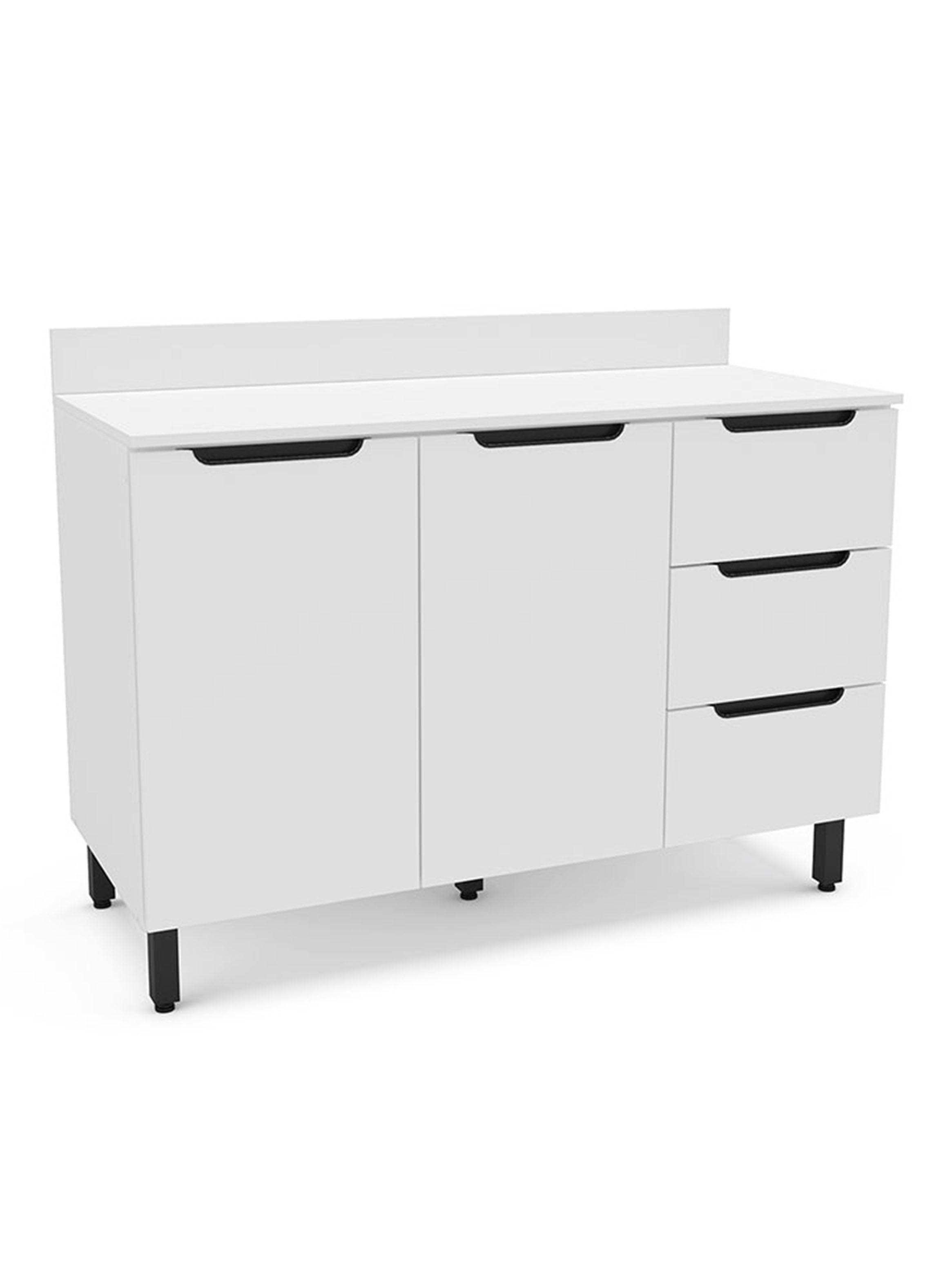 Mueble Base Meena 2 Puertas 3 Cajones Blanco-2