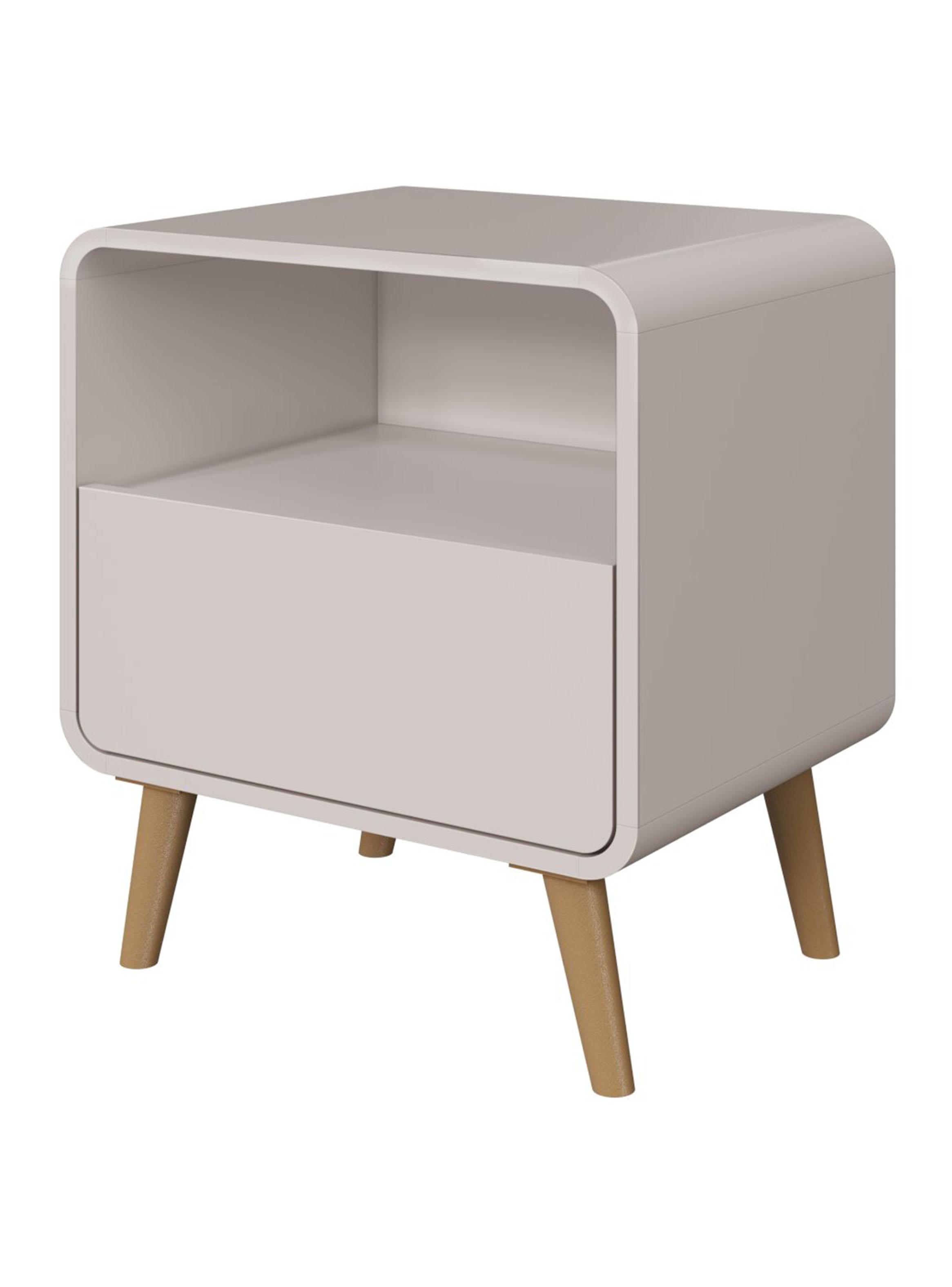 Velador Retro Cajón Roble Claro-2