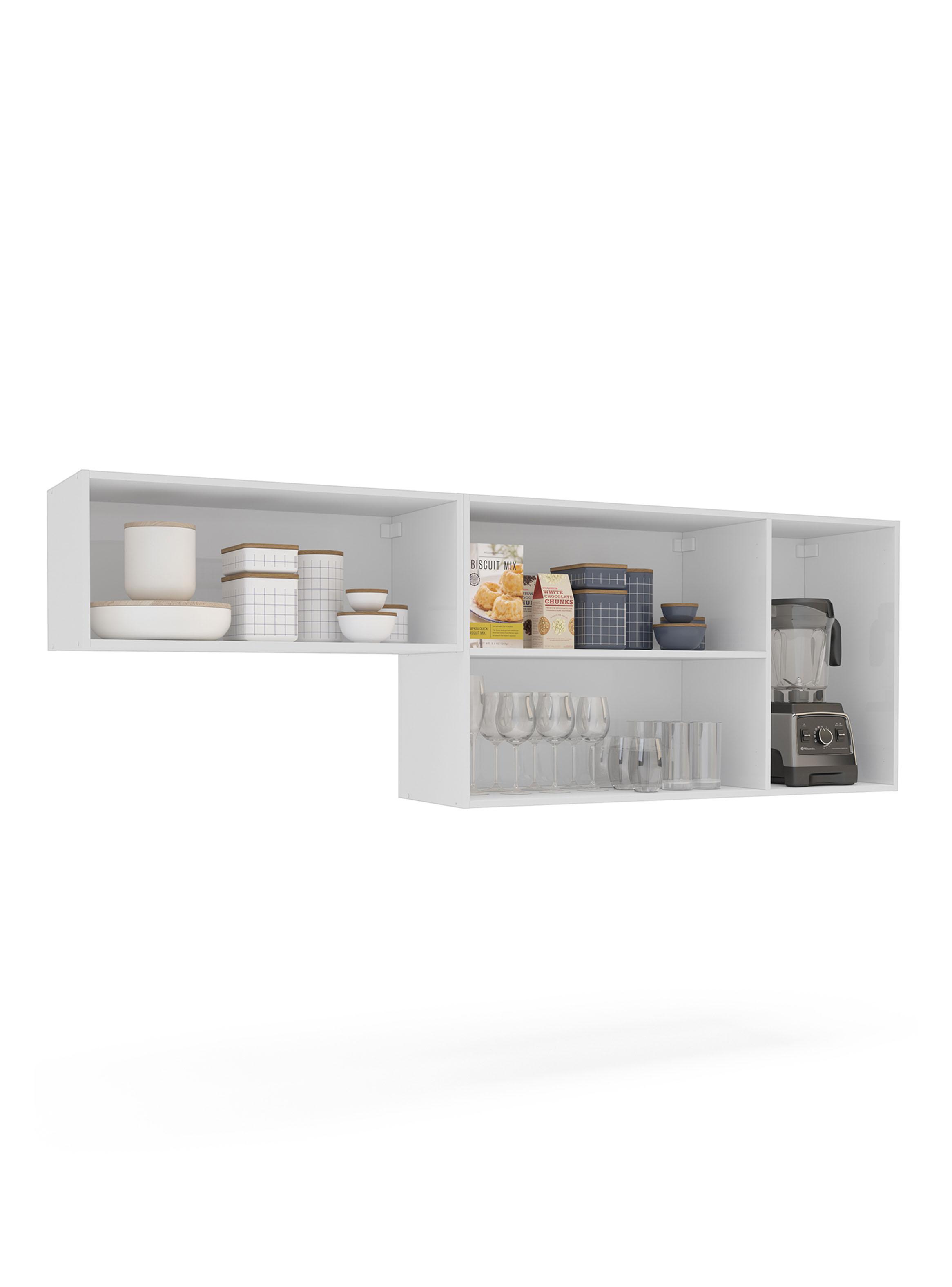 Mueble Aéreo de Cocina Royal 4 Puertas Blanca 200 cm-3
