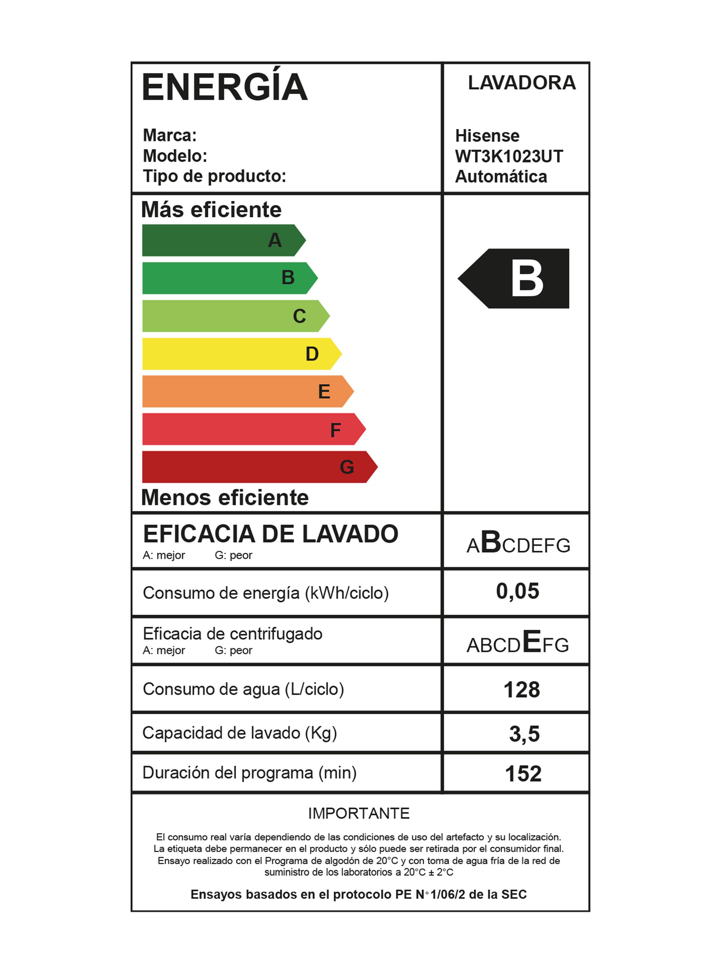 Lavadora Carga Superior 10 Kg WT3K1023UT-10