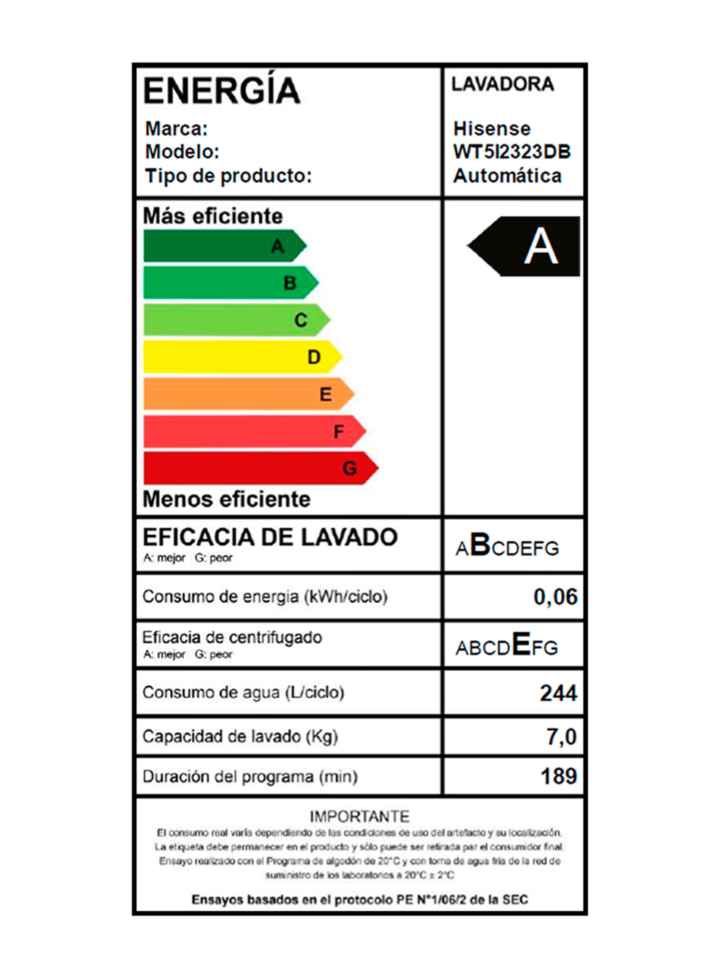 Lavadora Carga Superior 23 Kg WT5I2323DB-10