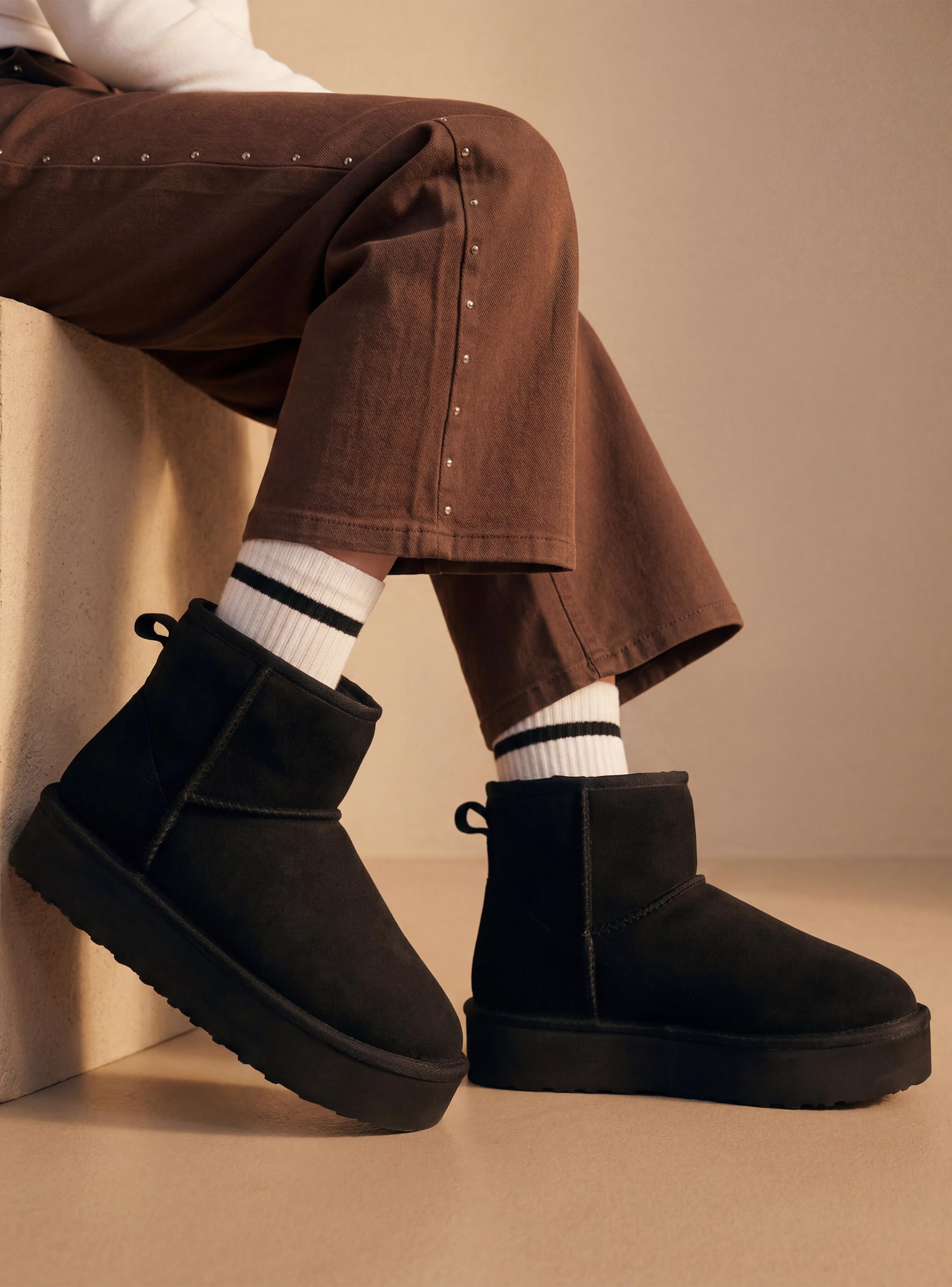 Bota Plataforma Comfy Caña Media Niña-0