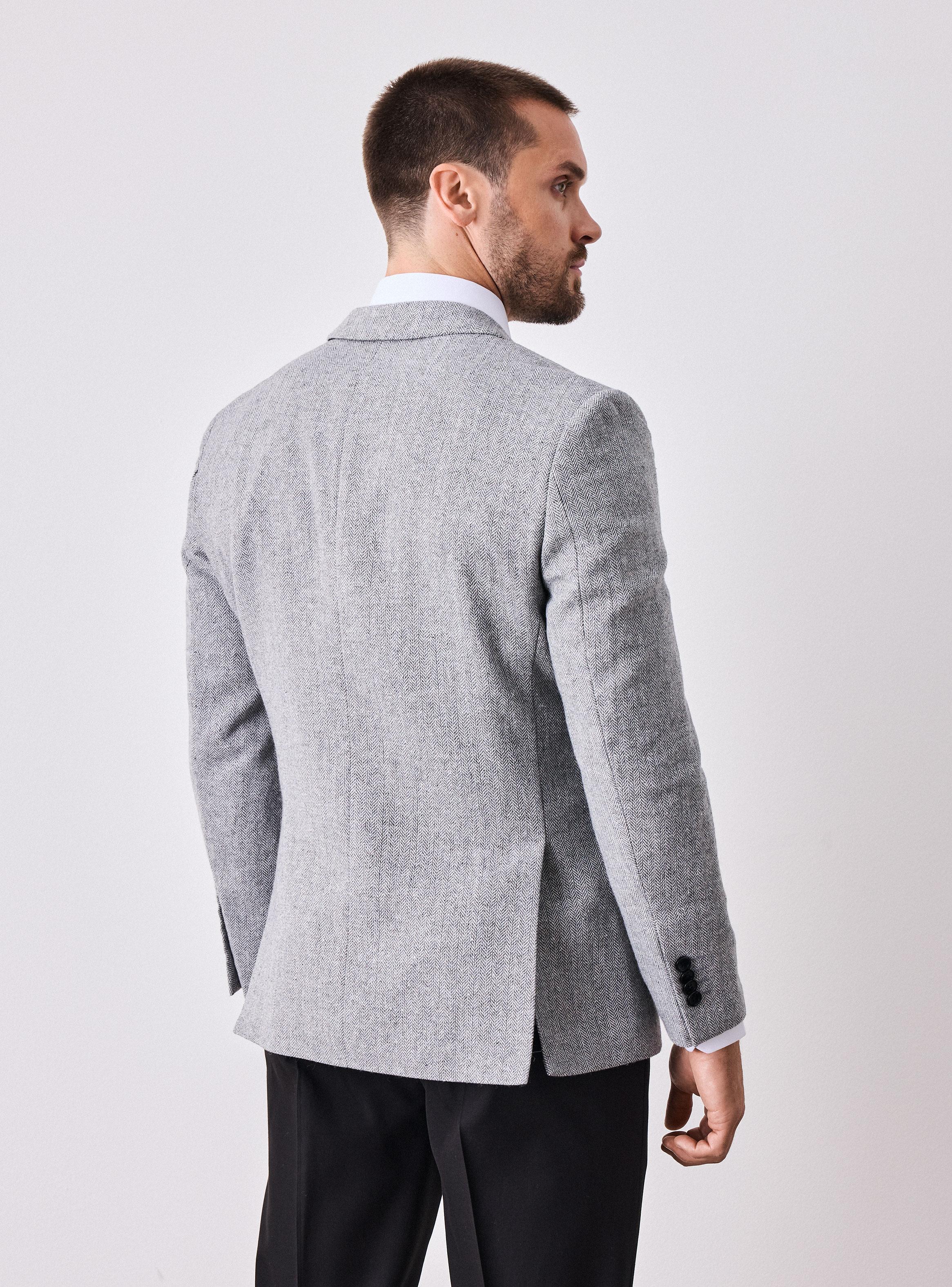 Vestón Recto Slim Fit Tweed Espigado-1