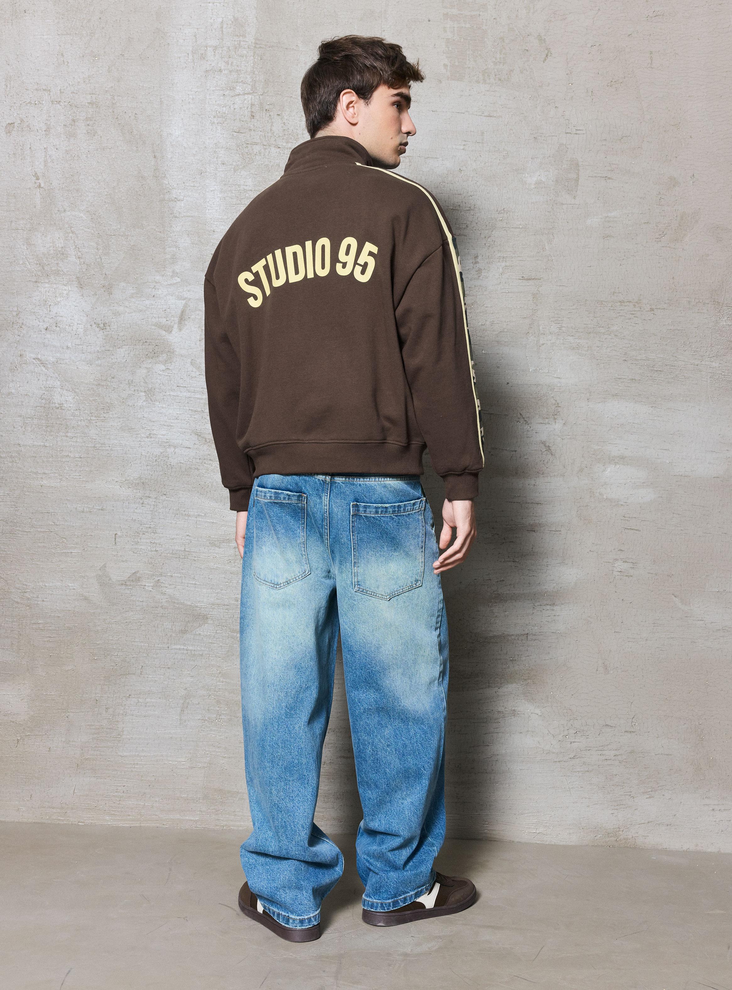 Poleron Half Zipper Colab Studio 95-5