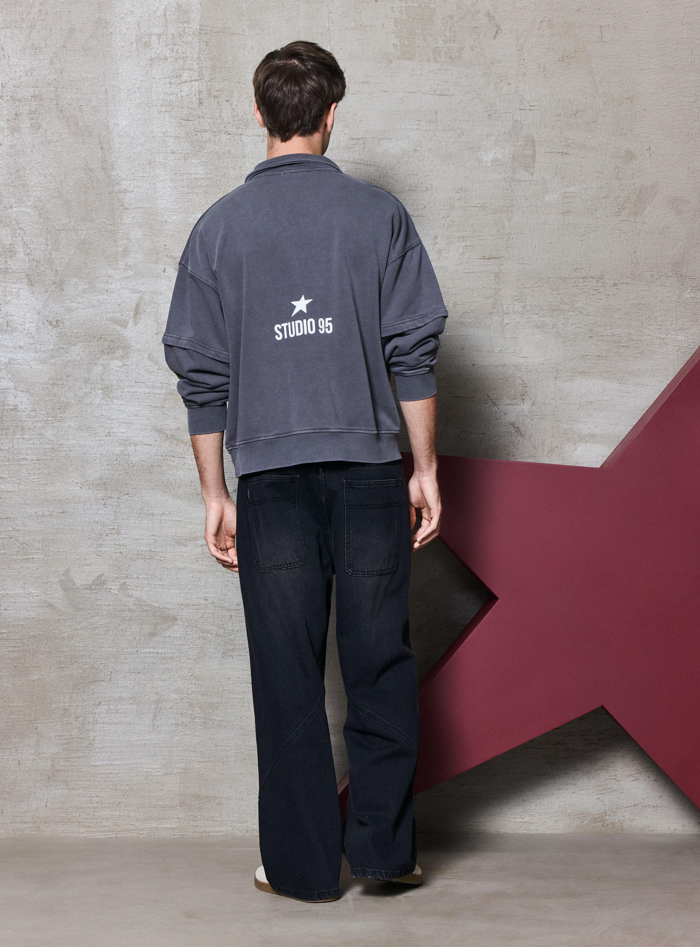 Poleron Vneck Polo Colab Studio 95-5