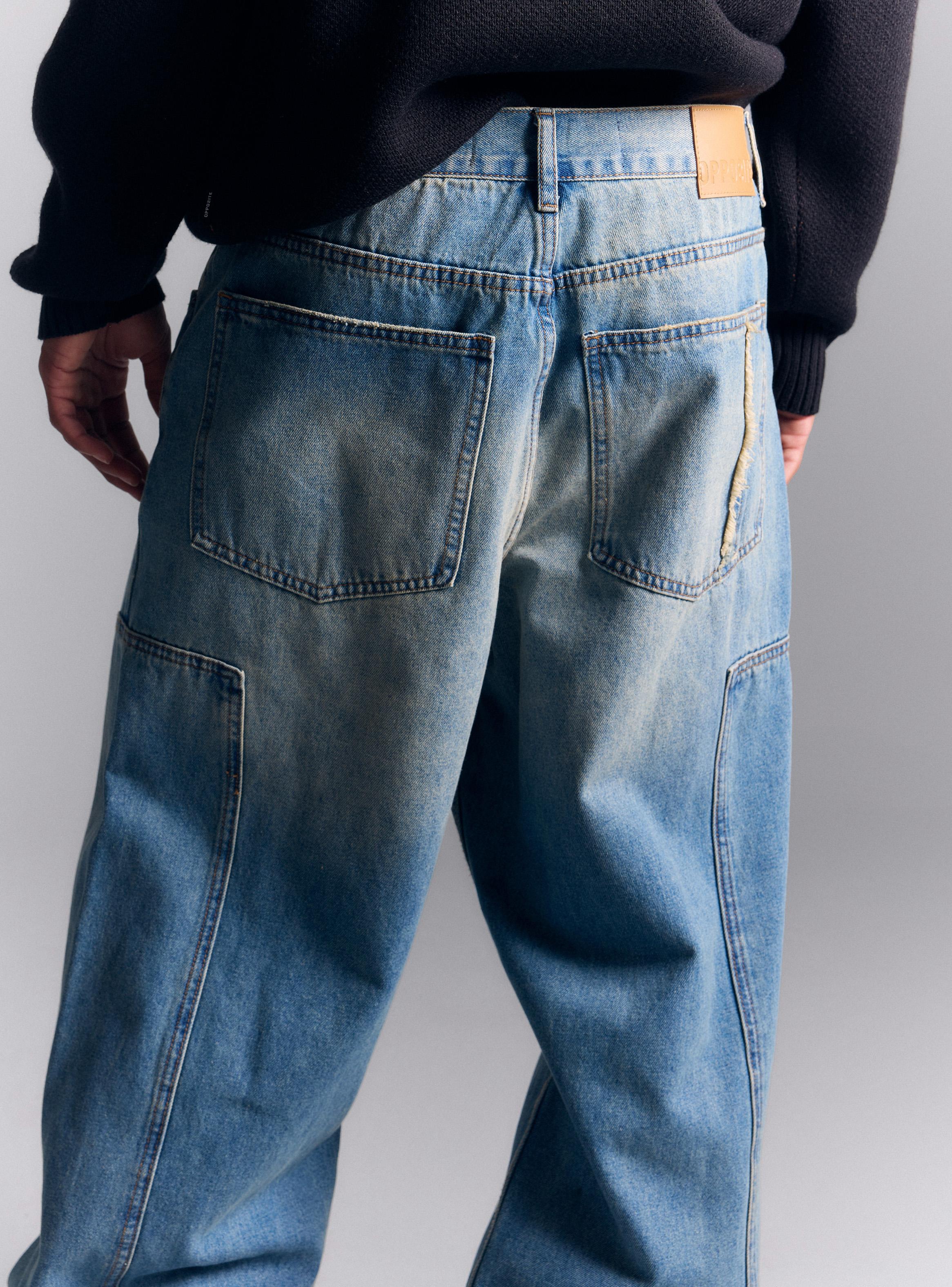 Jeans con Refuerzos en Piernas-3