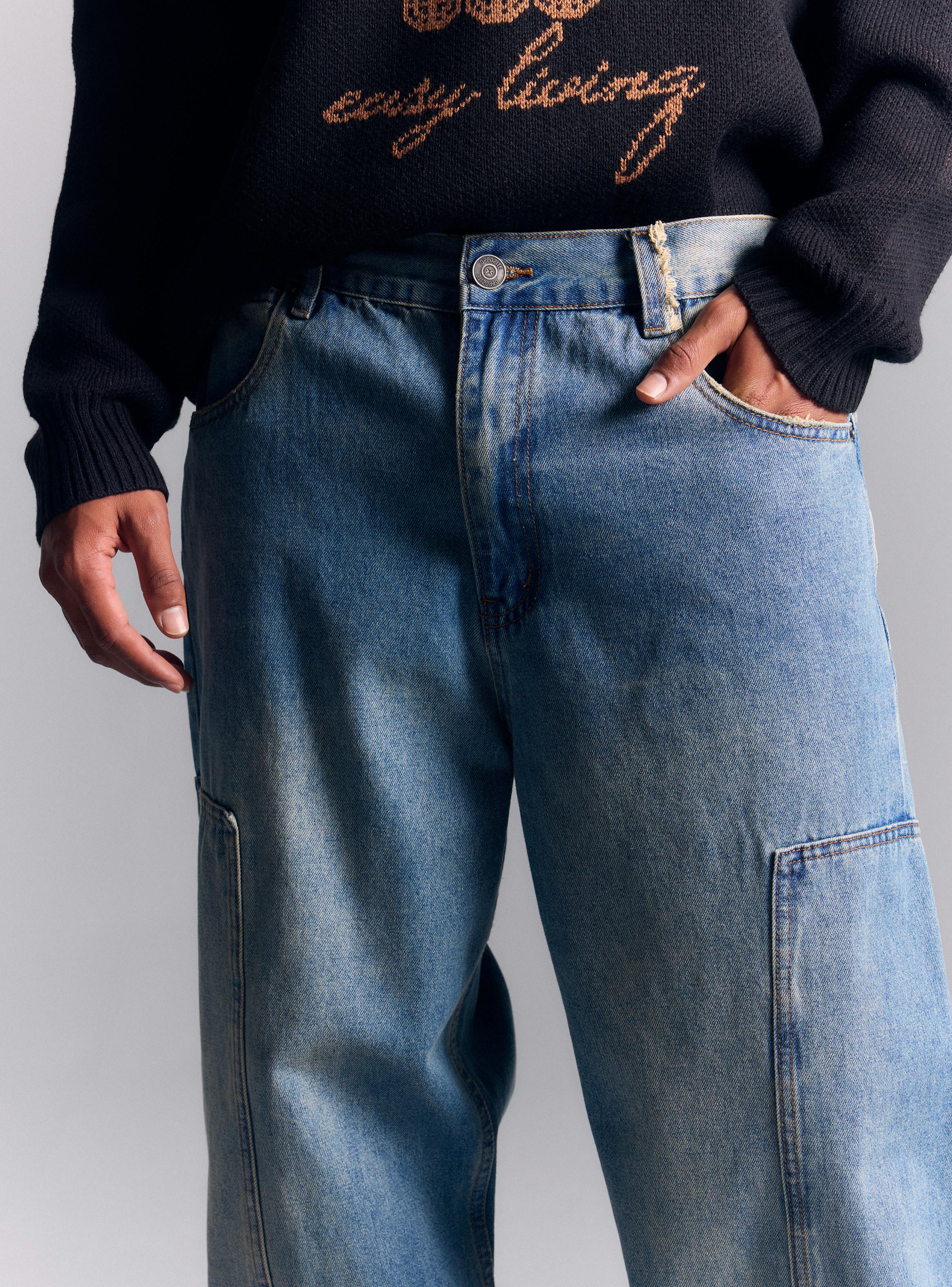 Jeans con Refuerzos en Piernas-2
