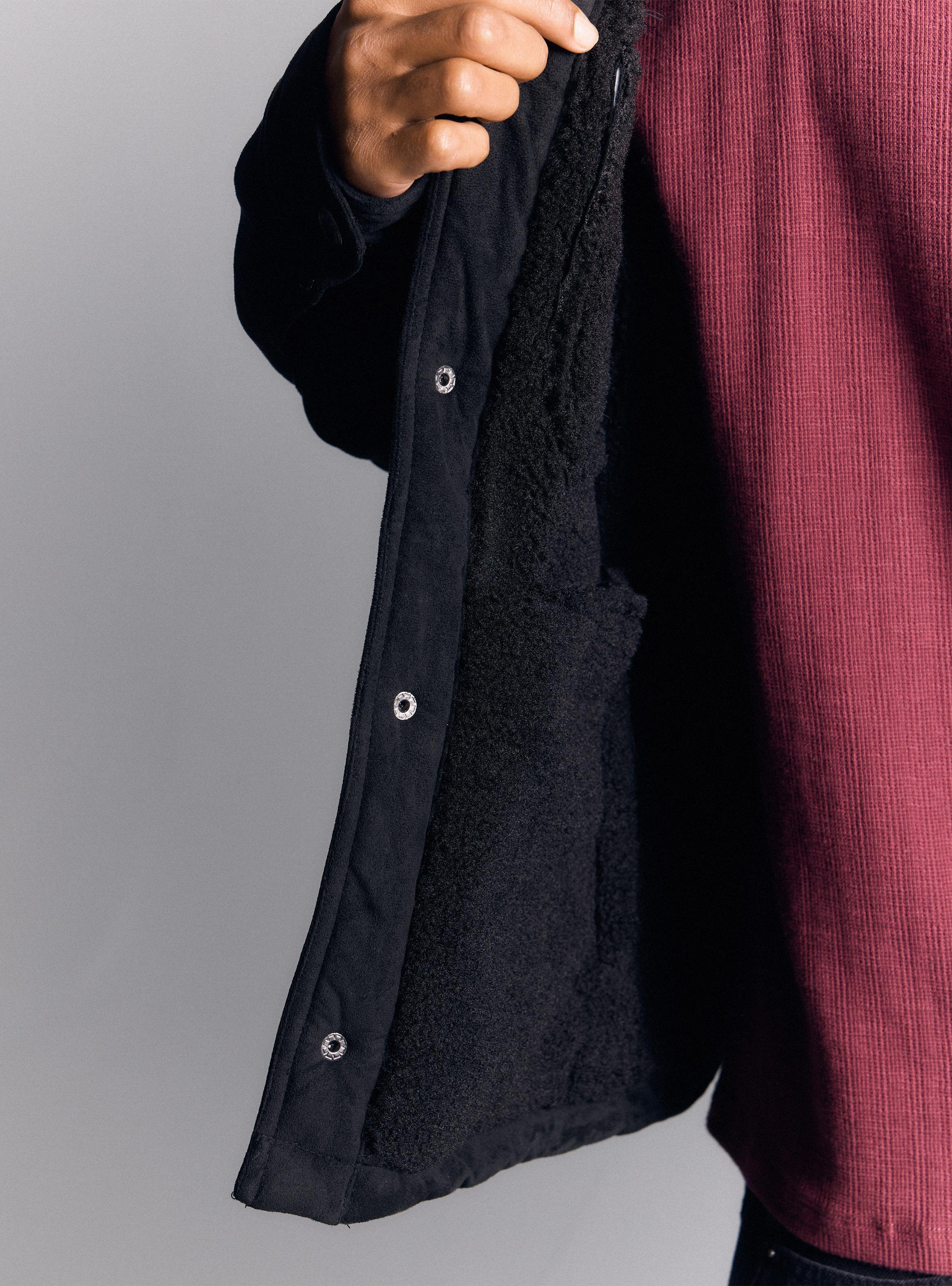 Chaqueta Trucker Suede con Interior de Sherpa-3