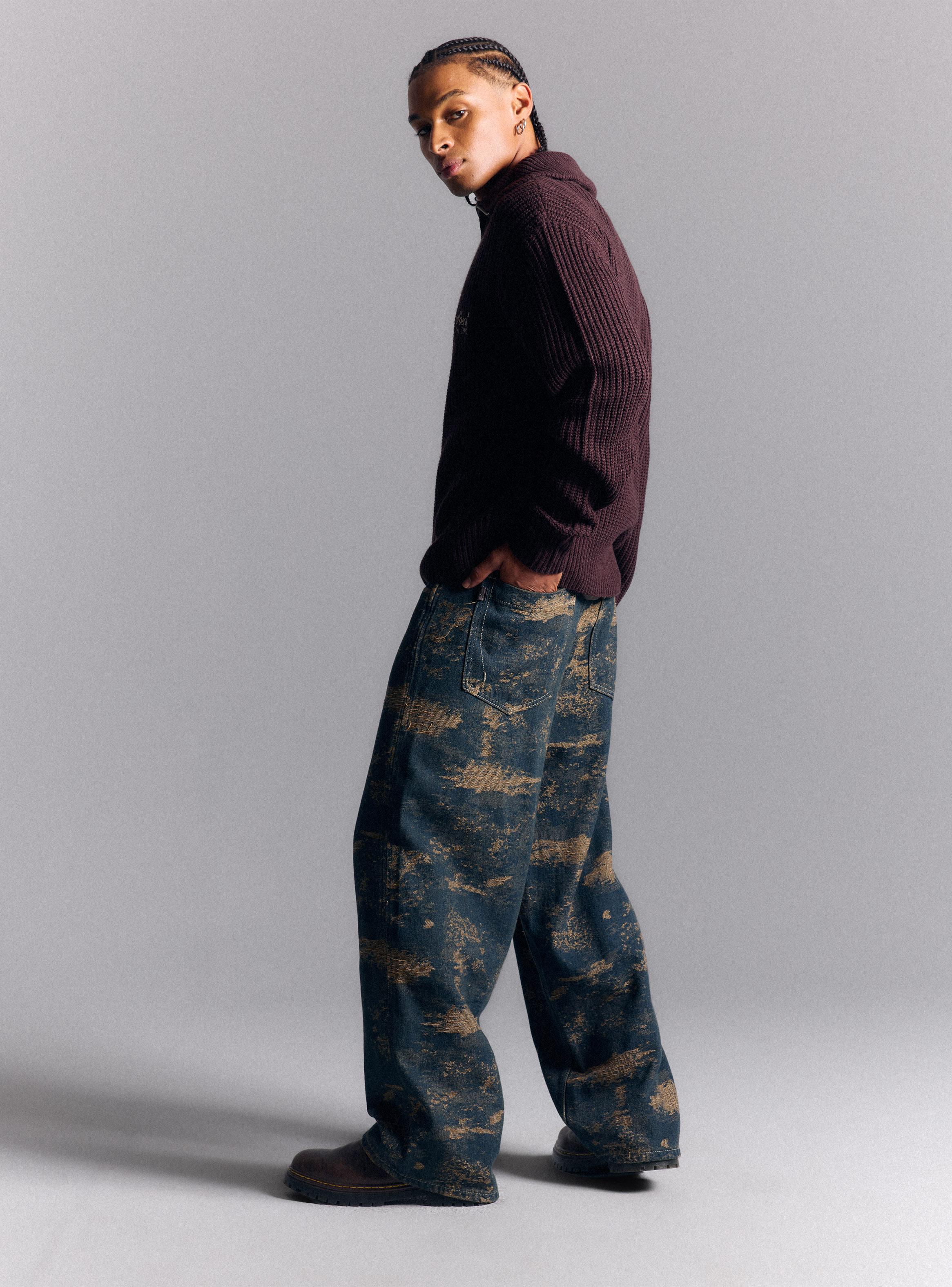 Jeans Camuflado Texturizado-5