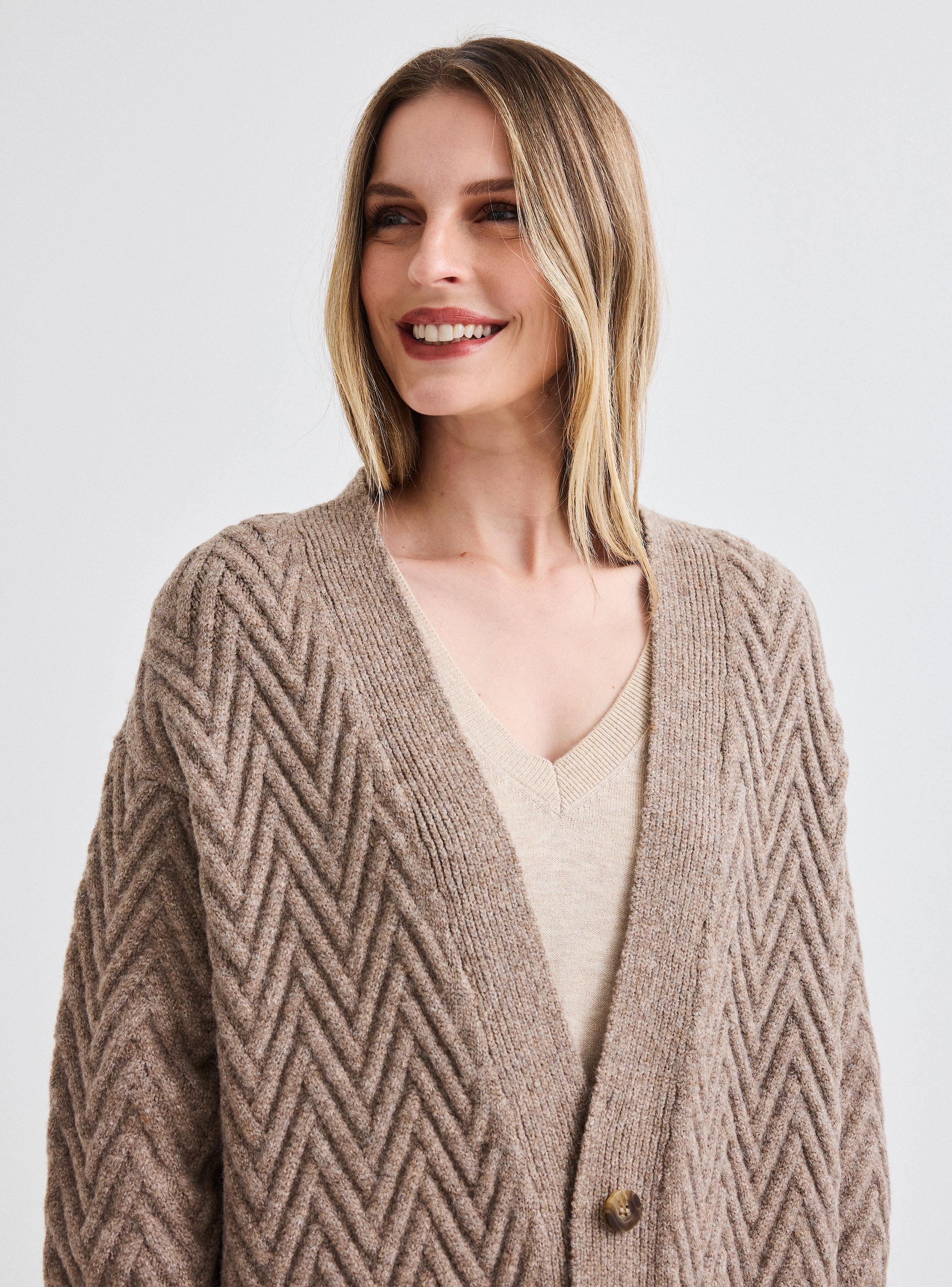 Chaleco Largo Cuello Piel-2