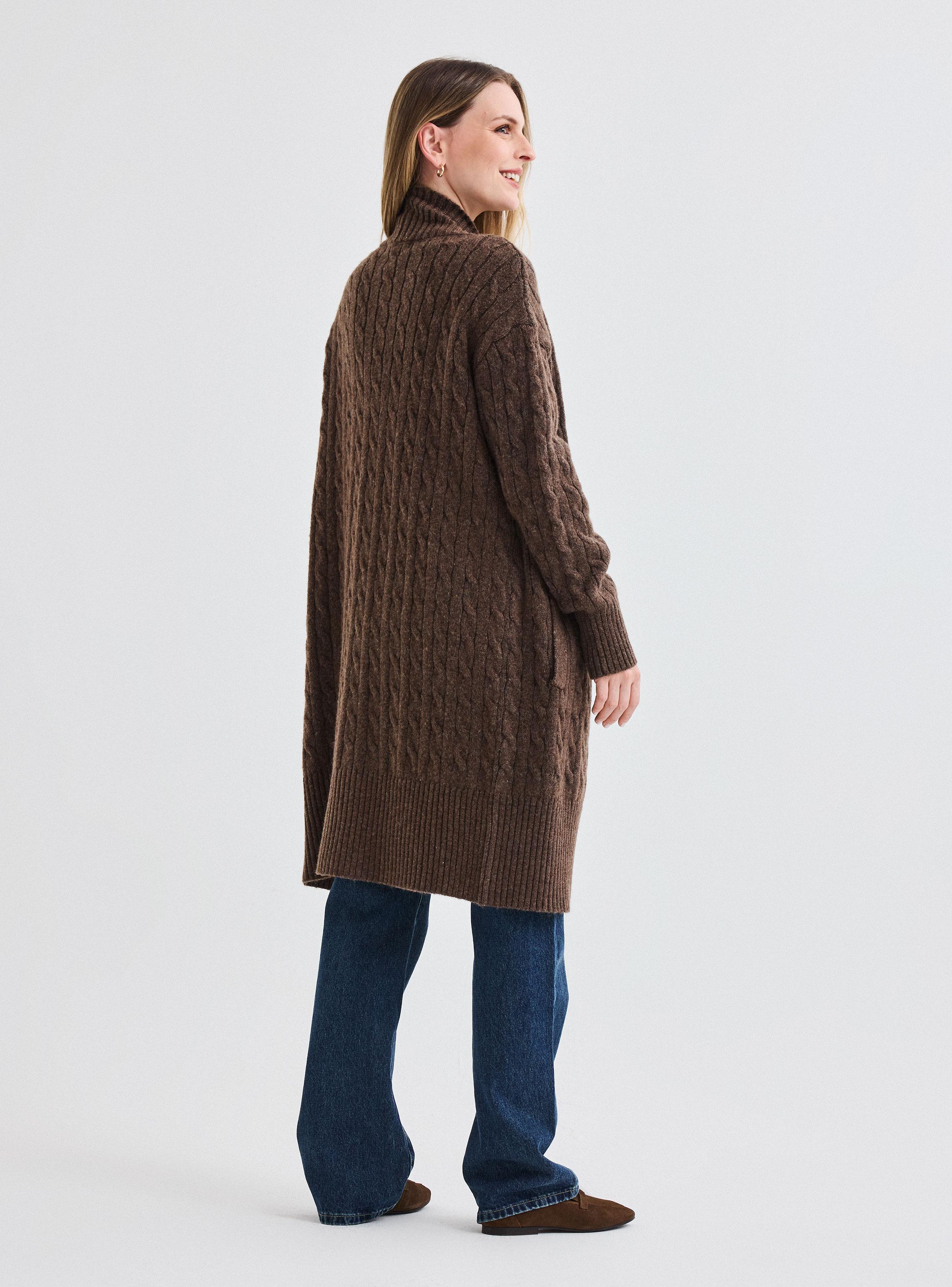 Chaleco Largo con Bolsillos-5