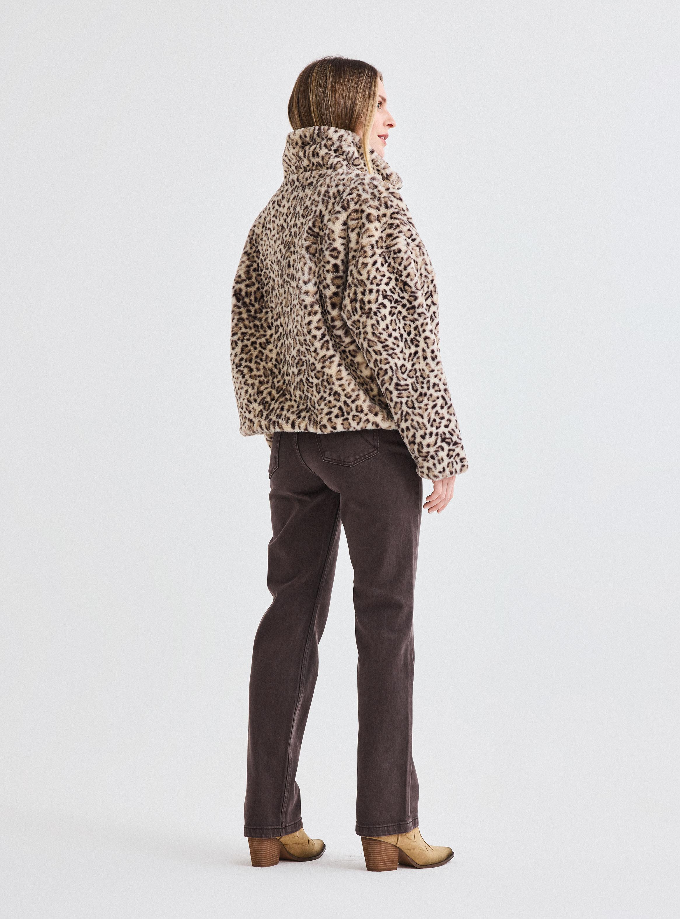 Chaqueta de Piel Animal Print-5