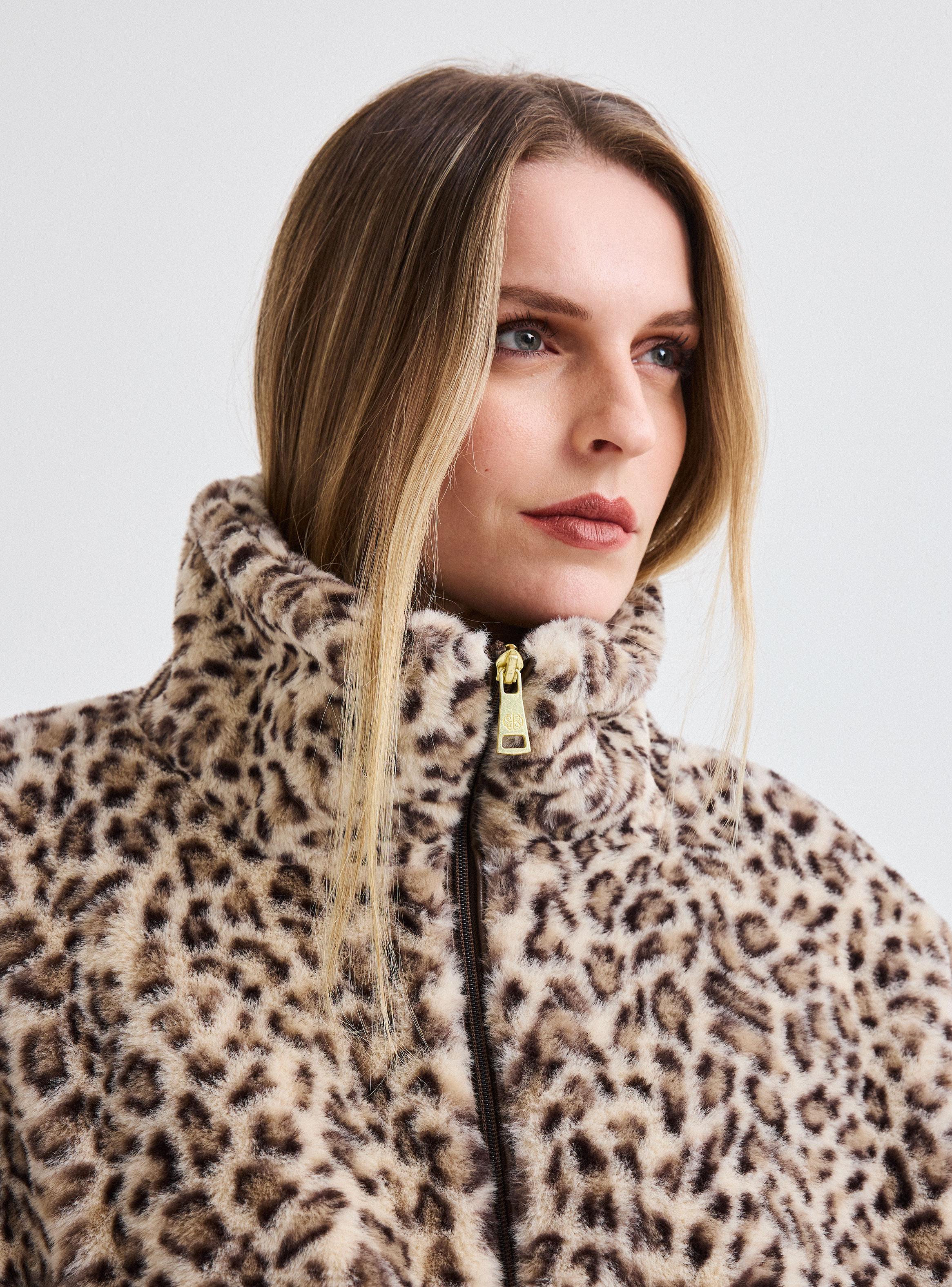 Chaqueta de Piel Animal Print-3