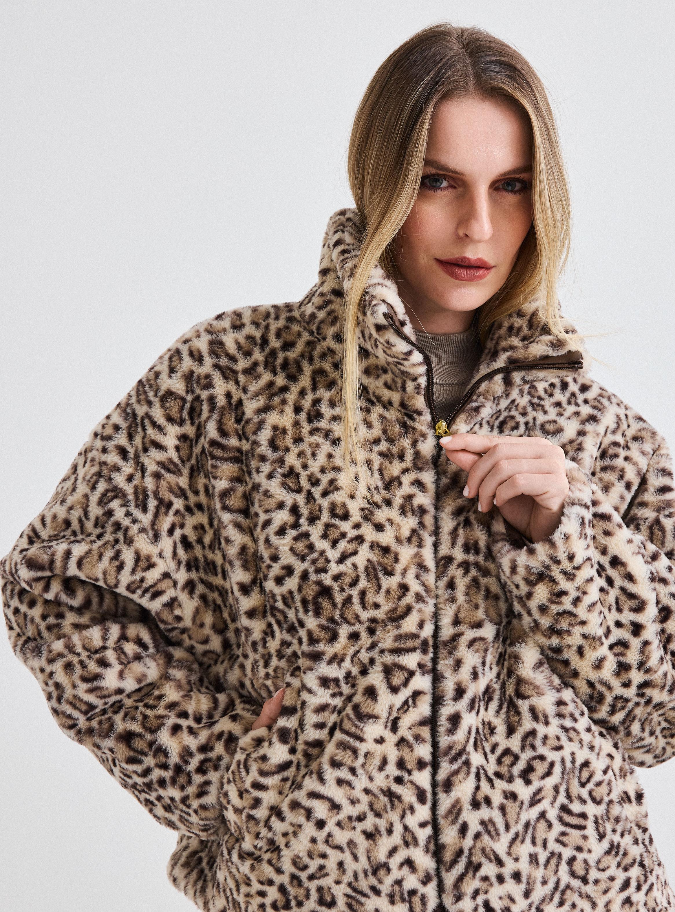 Chaqueta de Piel Animal Print-2