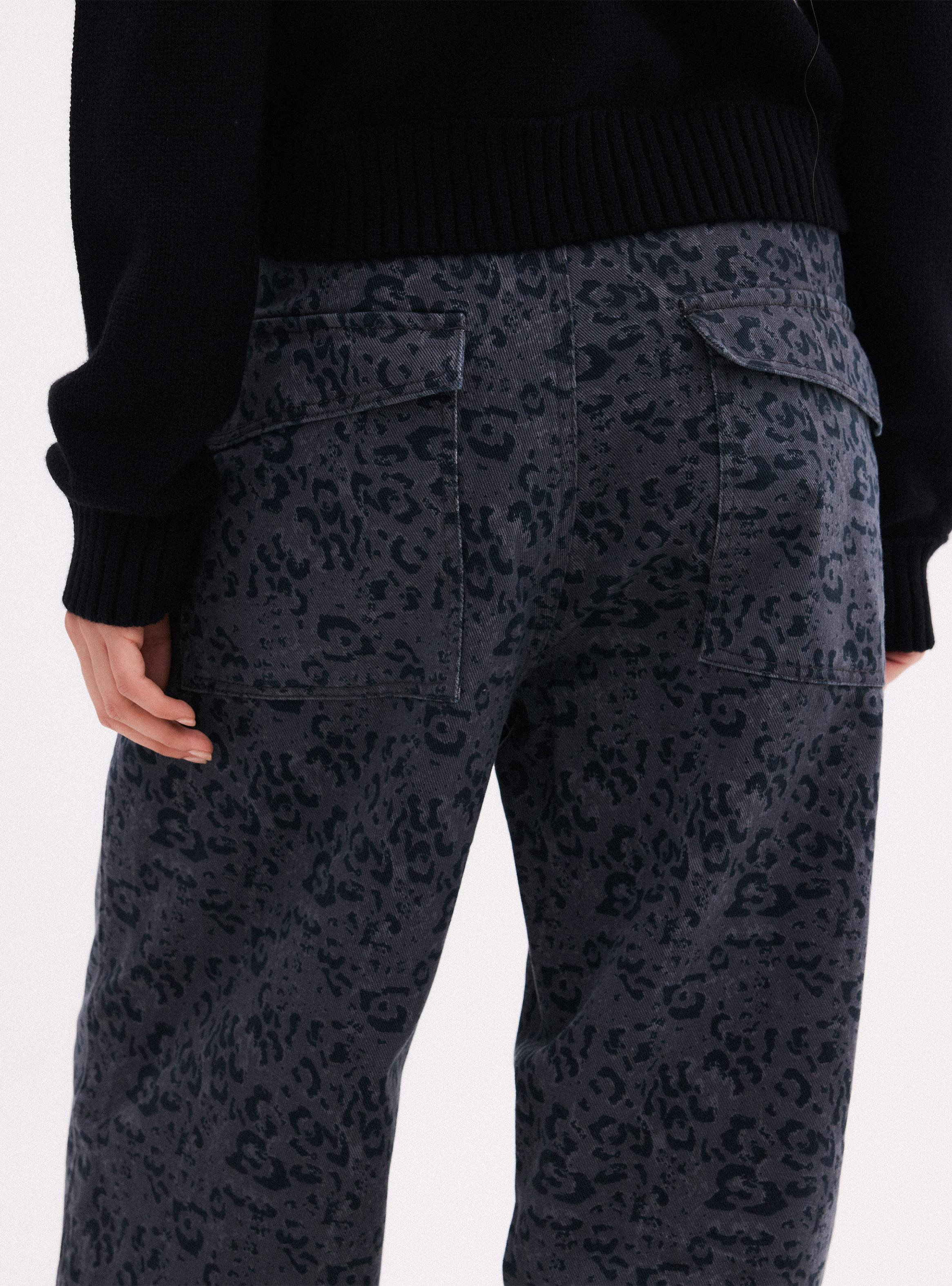Pantalón Flare Animal Print-3
